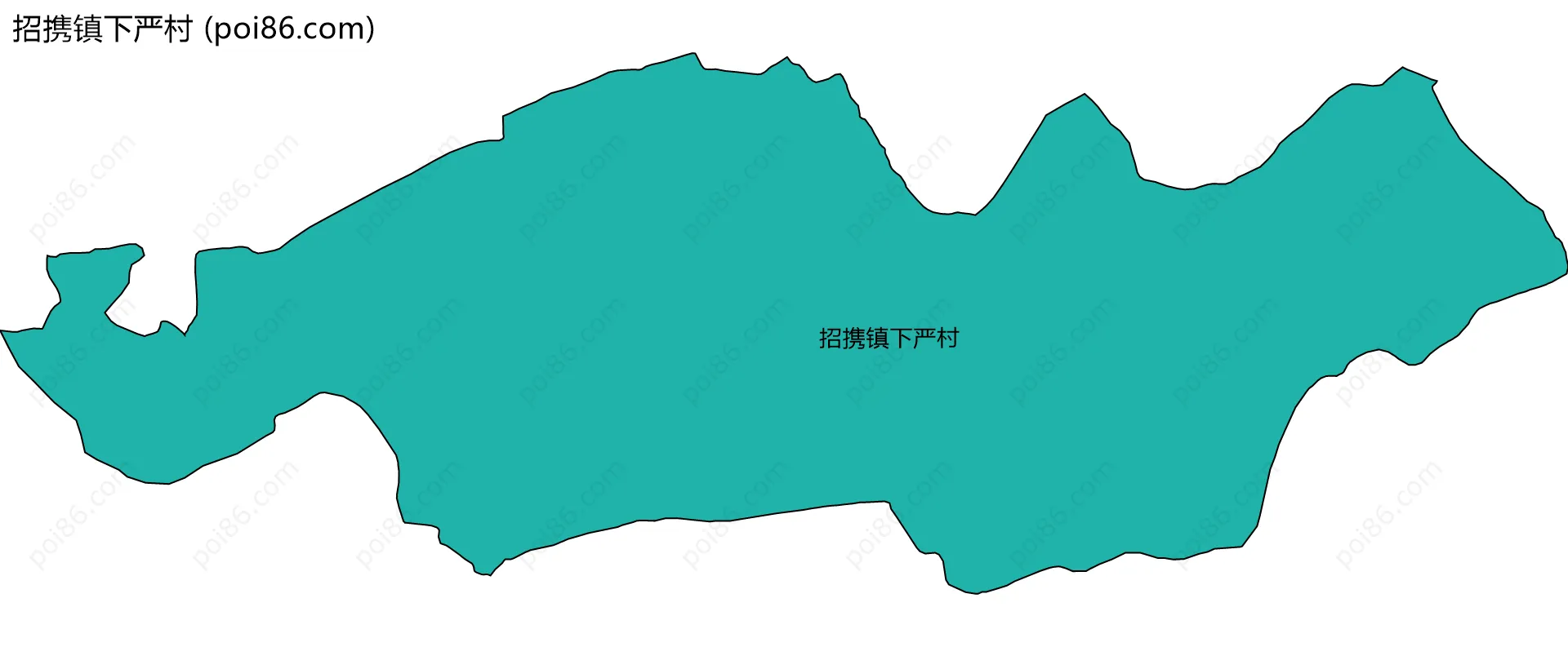 招携镇下严村边界地图