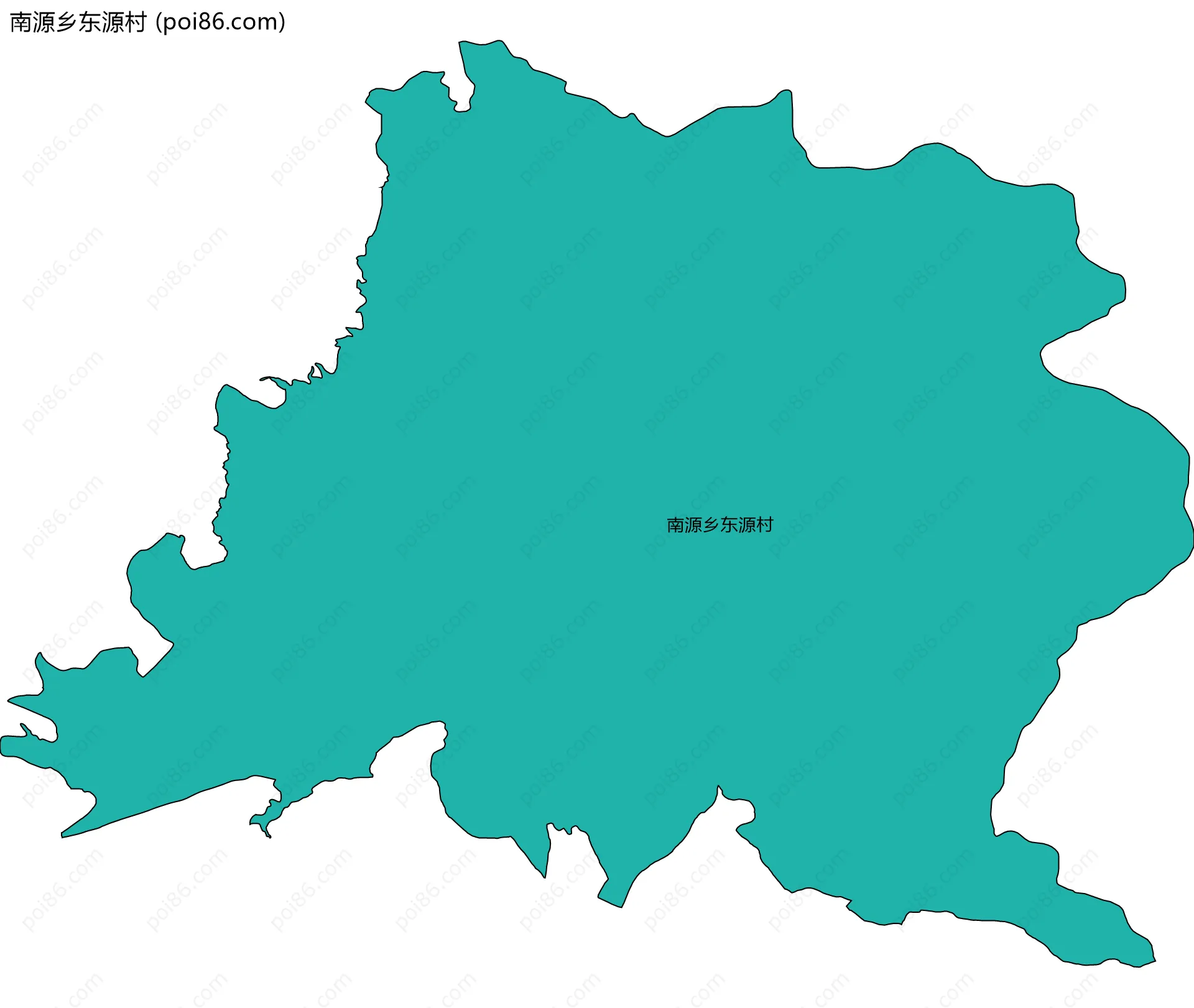 南源乡东源村边界地图