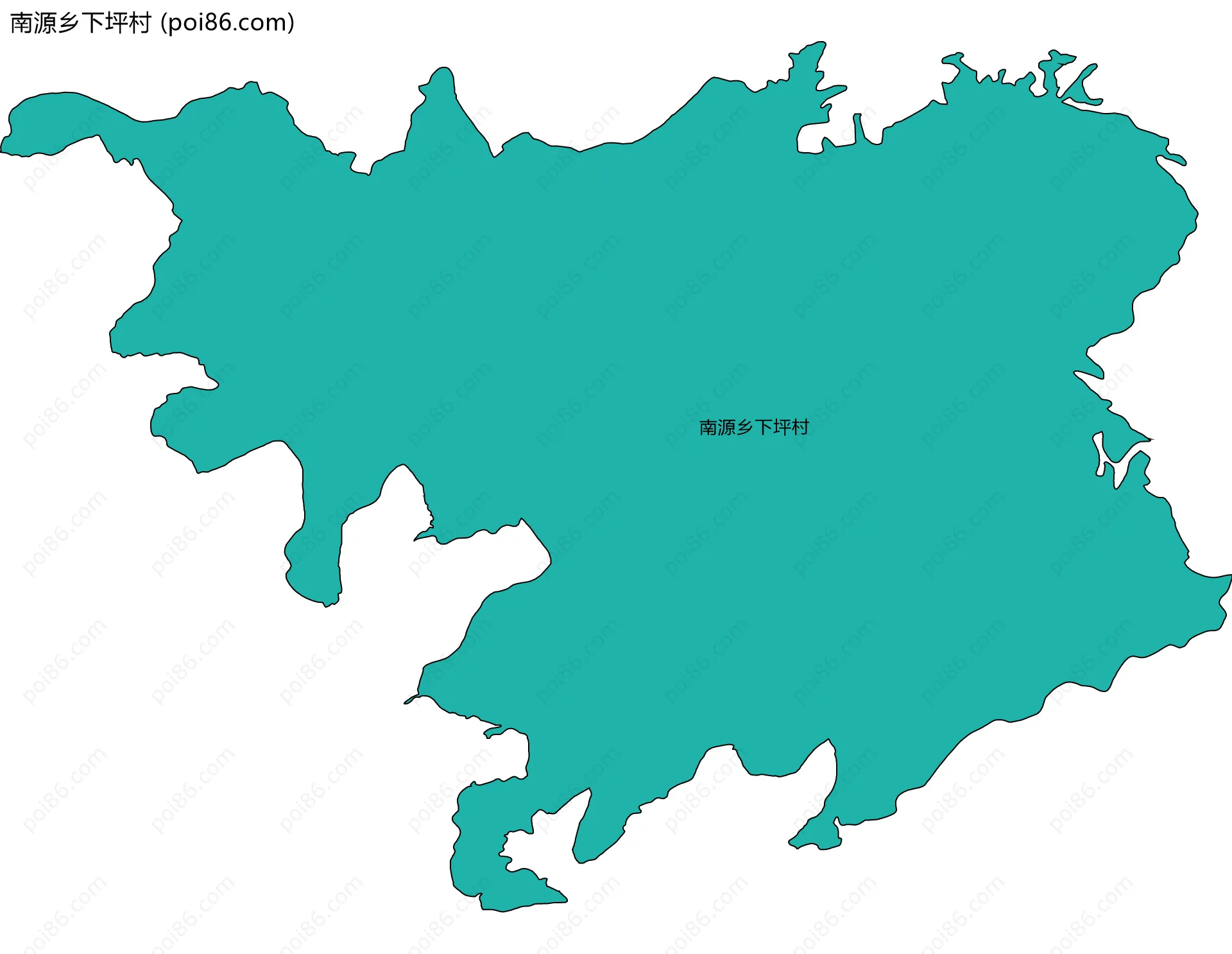 南源乡下坪村边界地图