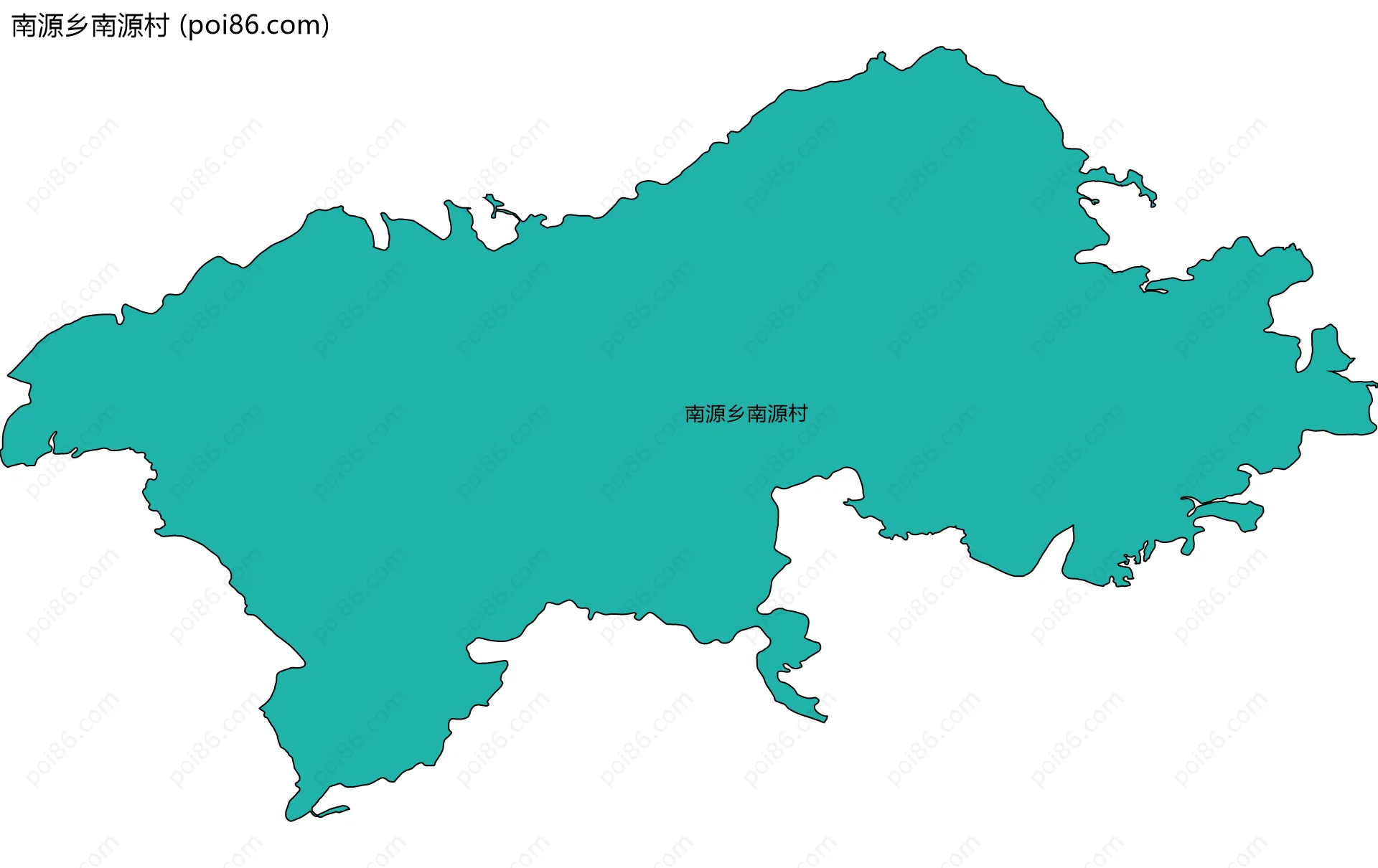 南源乡南源村边界地图