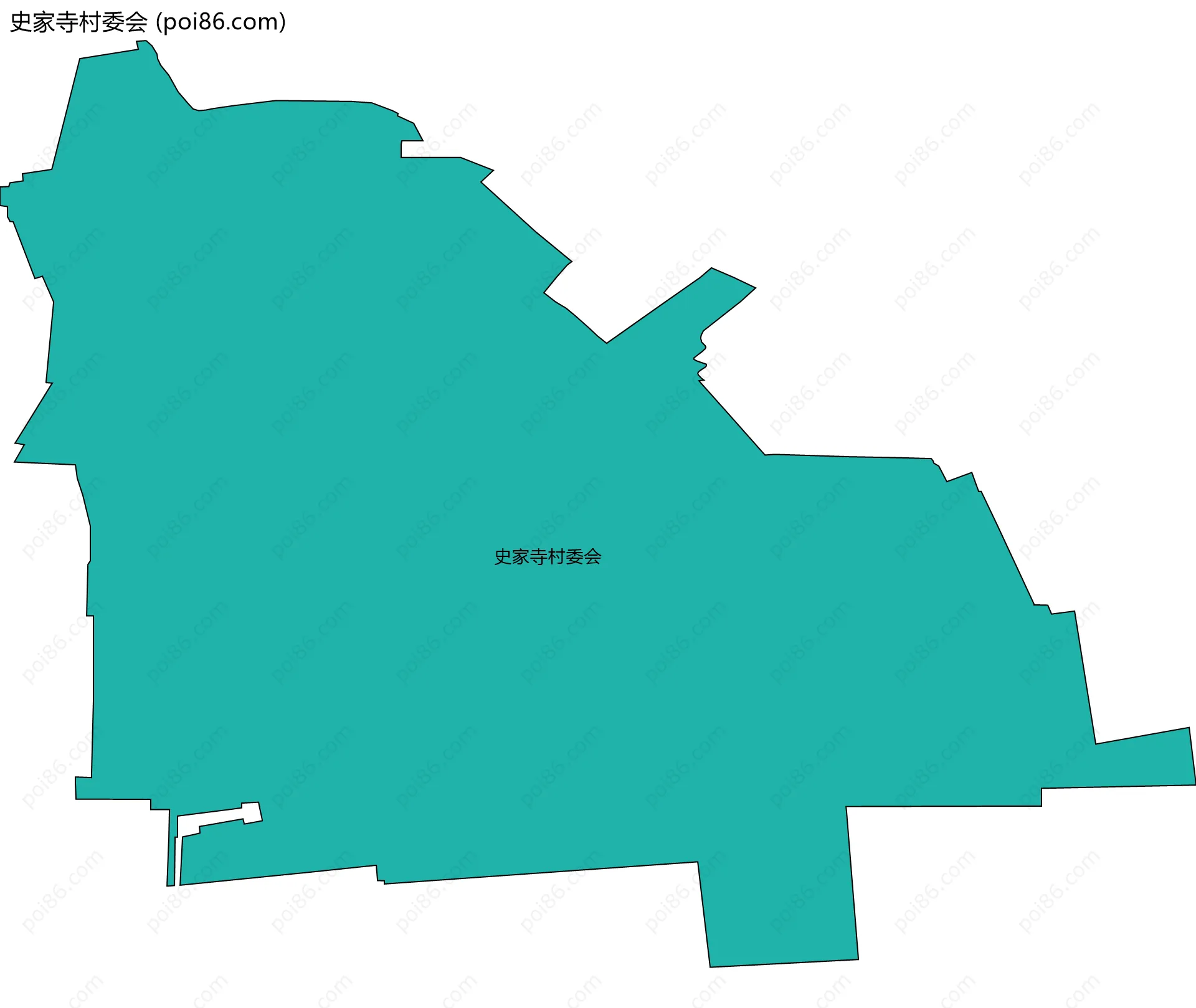 史家寺村委会边界地图