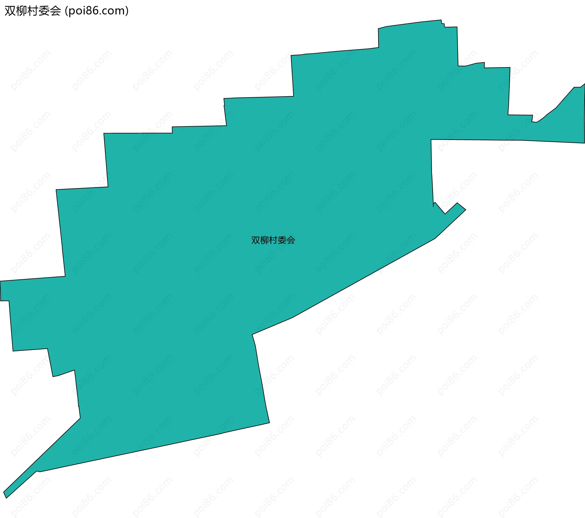 双柳村委会边界地图