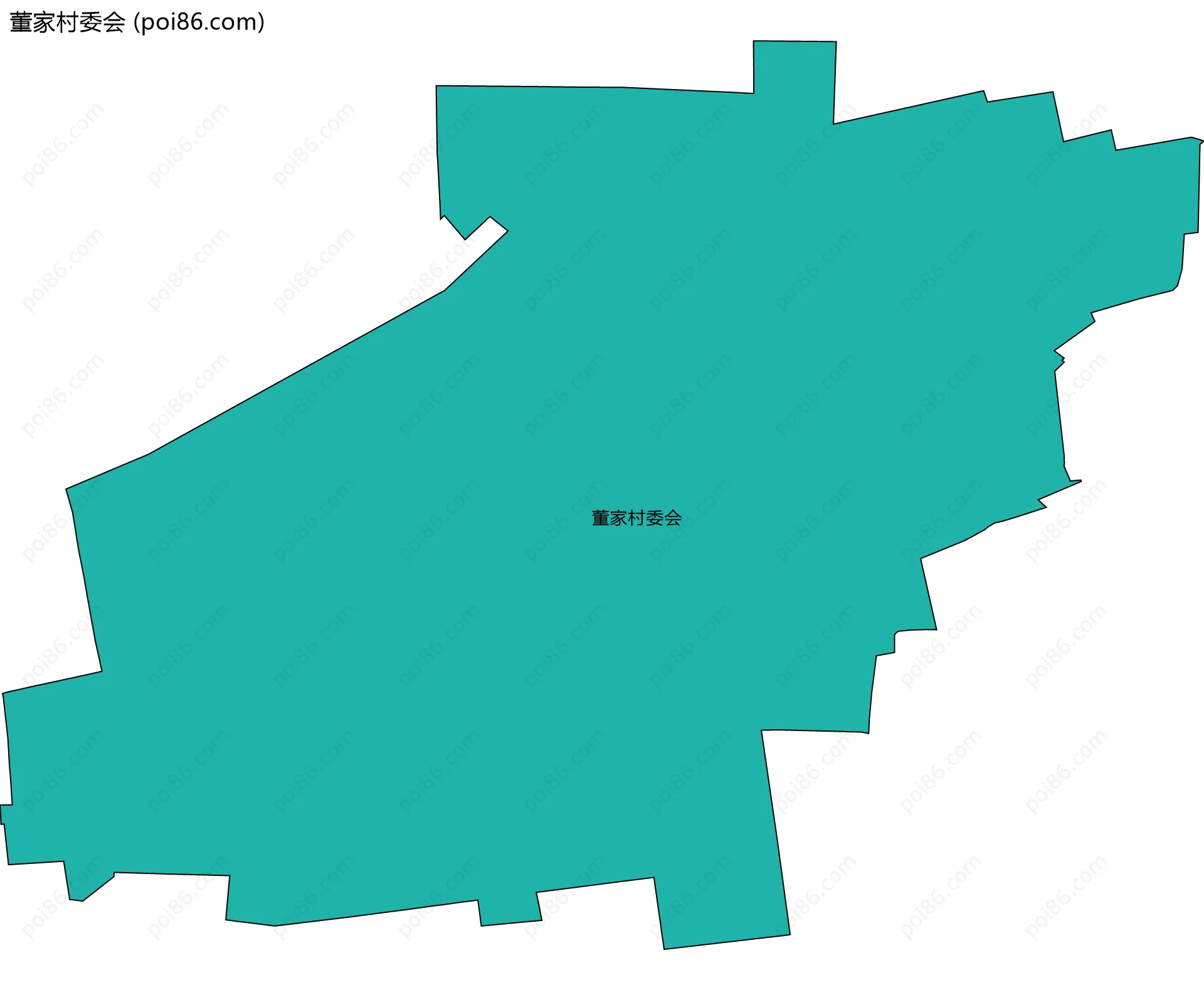 董家村委会边界地图