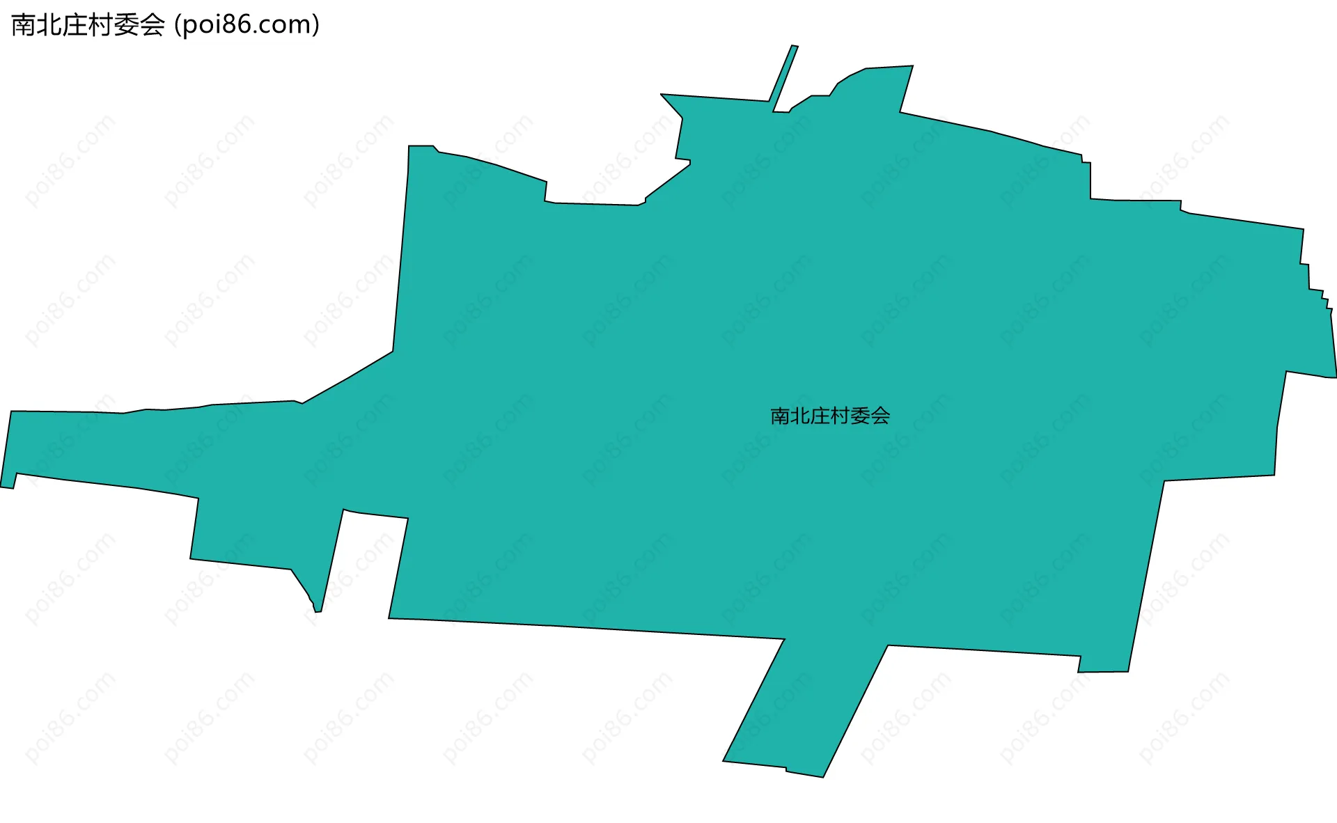 南北庄村委会边界地图