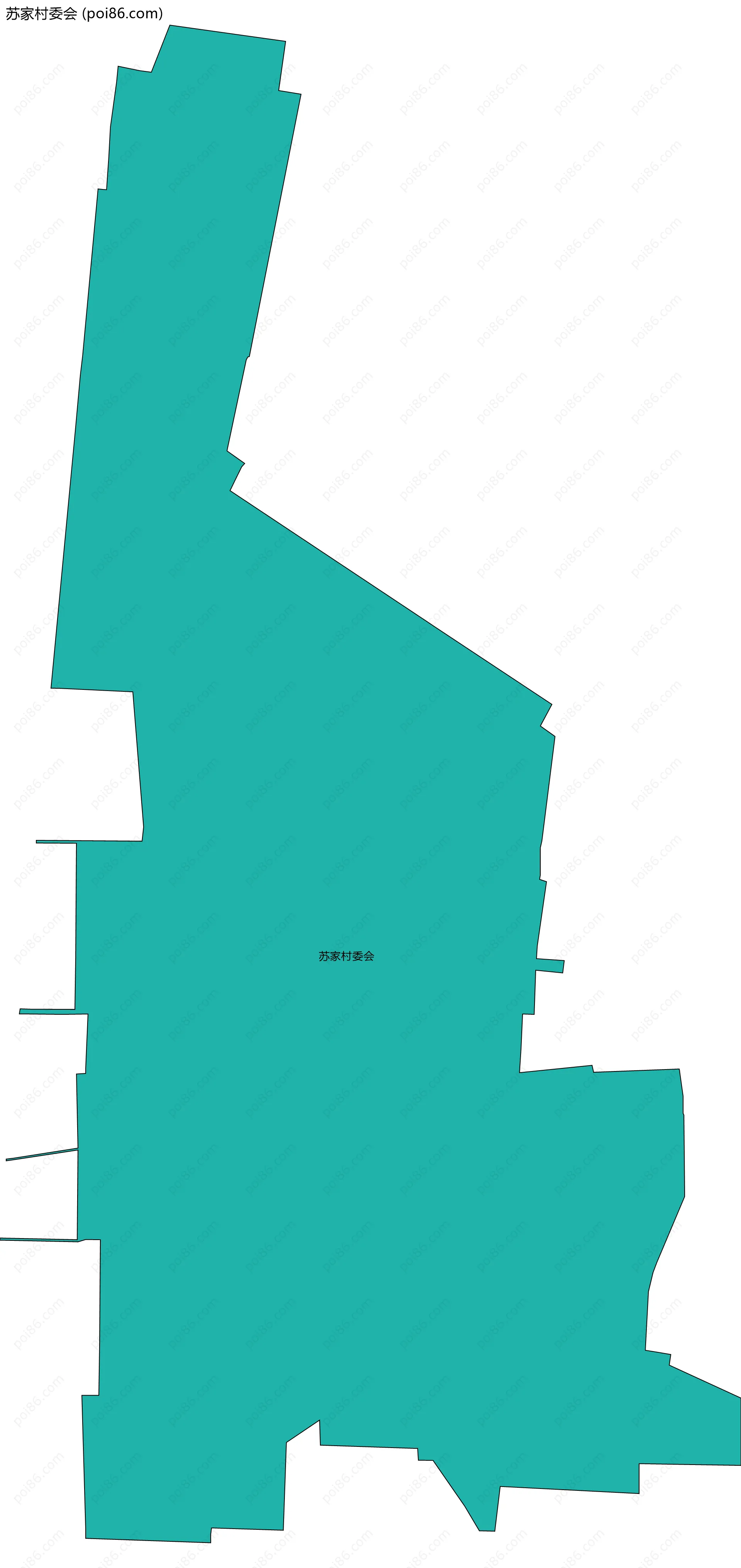 苏家村委会边界地图