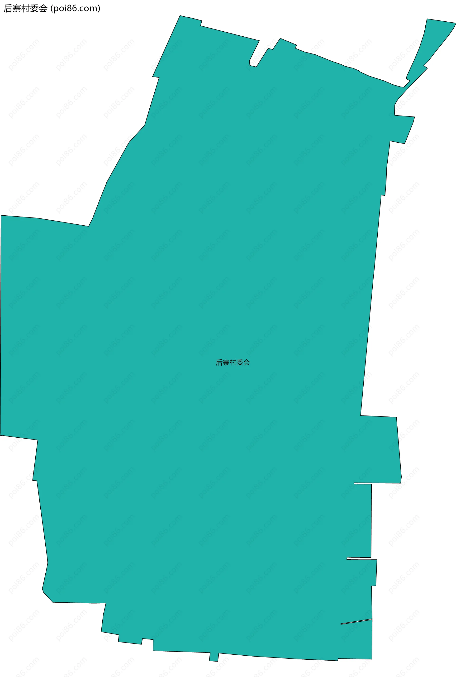 后寨村委会边界地图