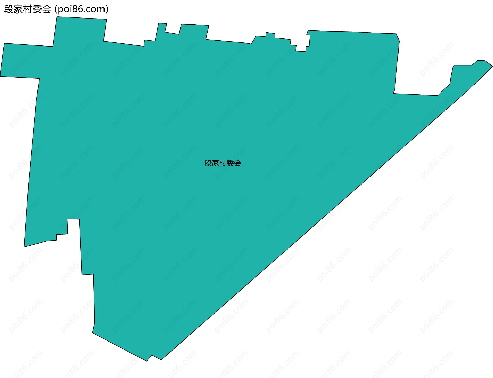 段家村委会边界地图