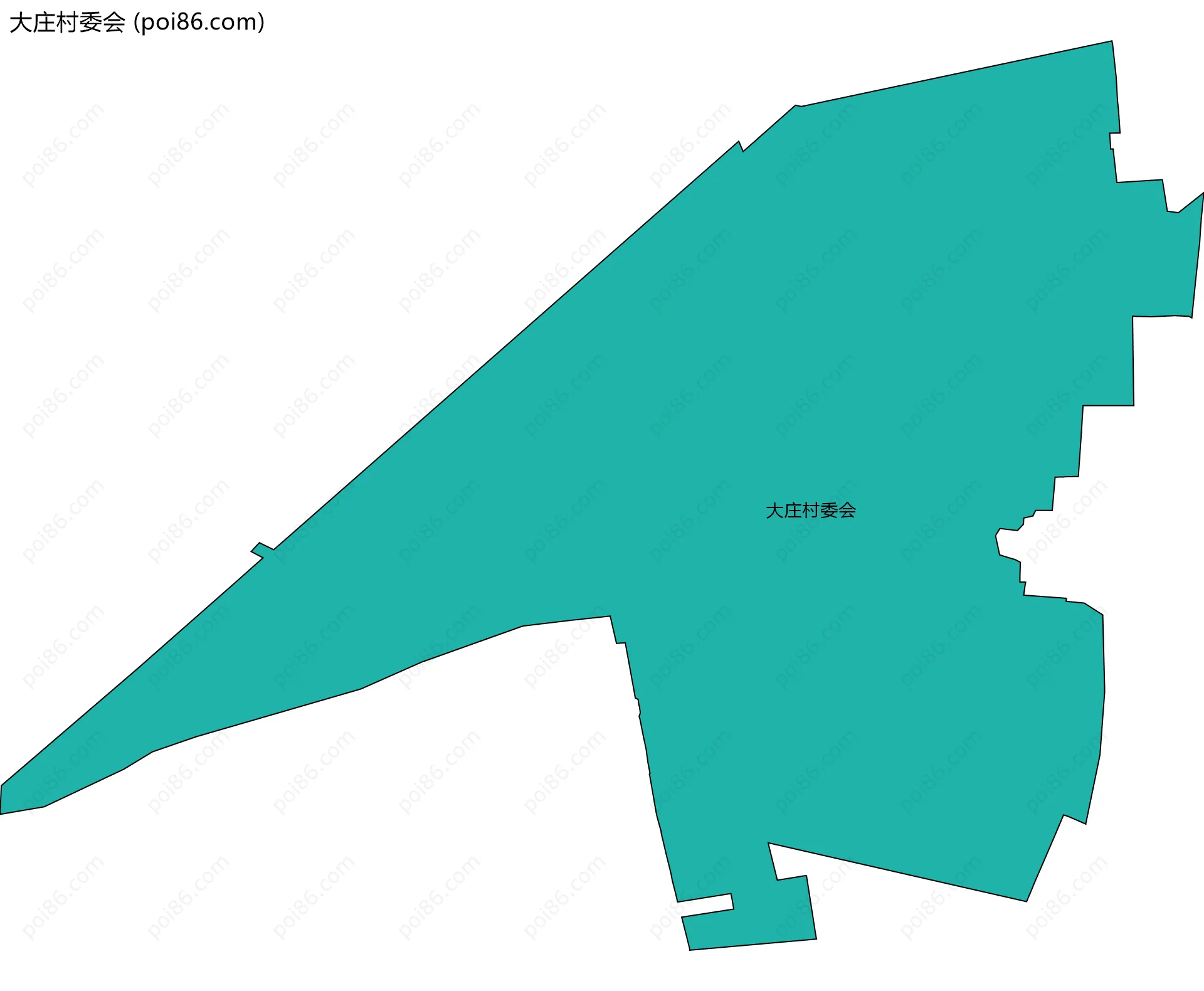 大庄村委会边界地图