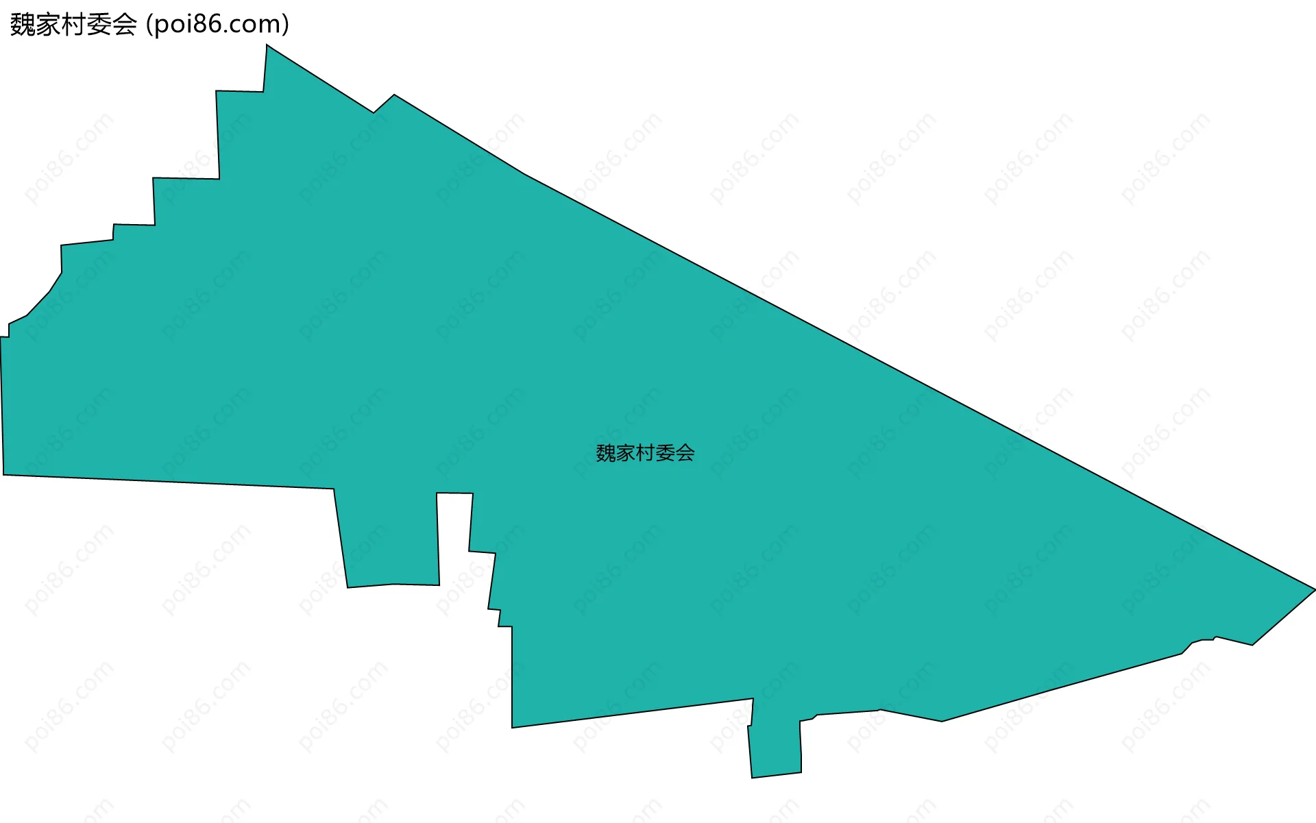 魏家村委会边界地图