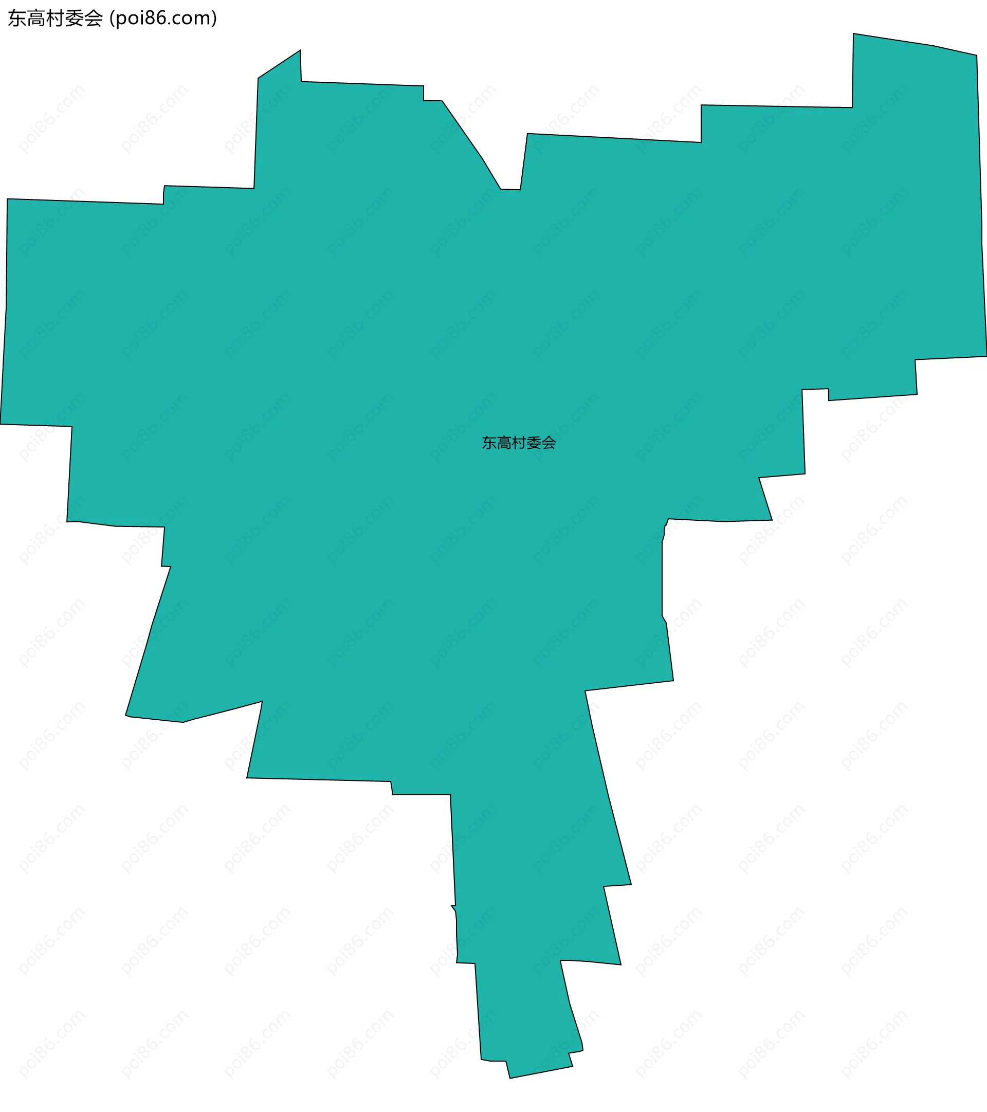 东高村委会边界地图