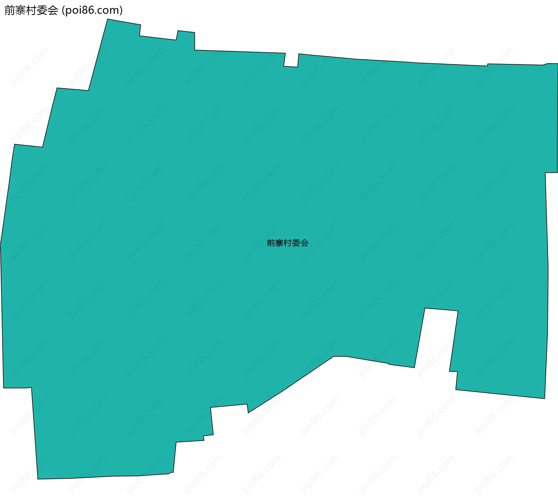 前寨村委会边界地图