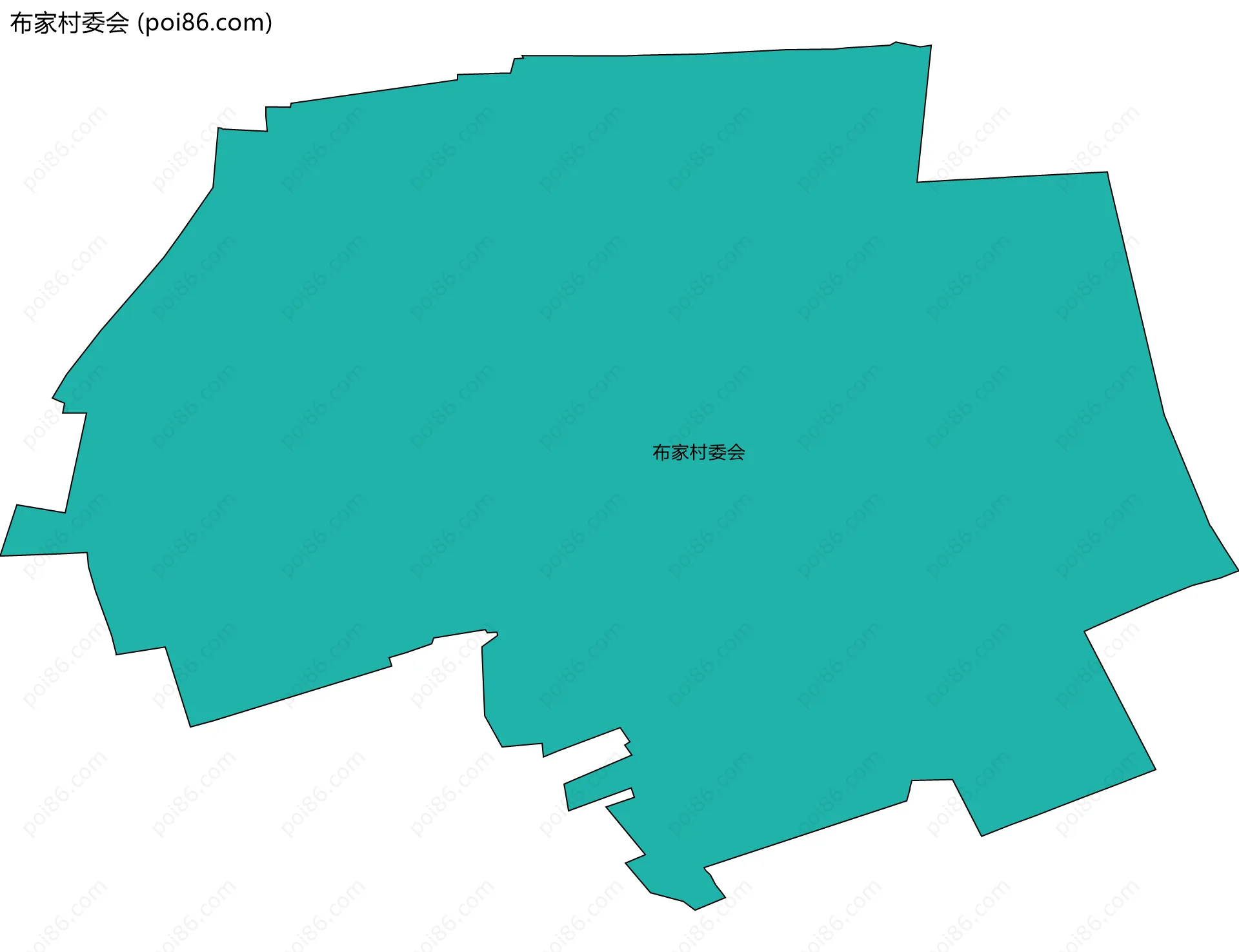 布家村委会边界地图