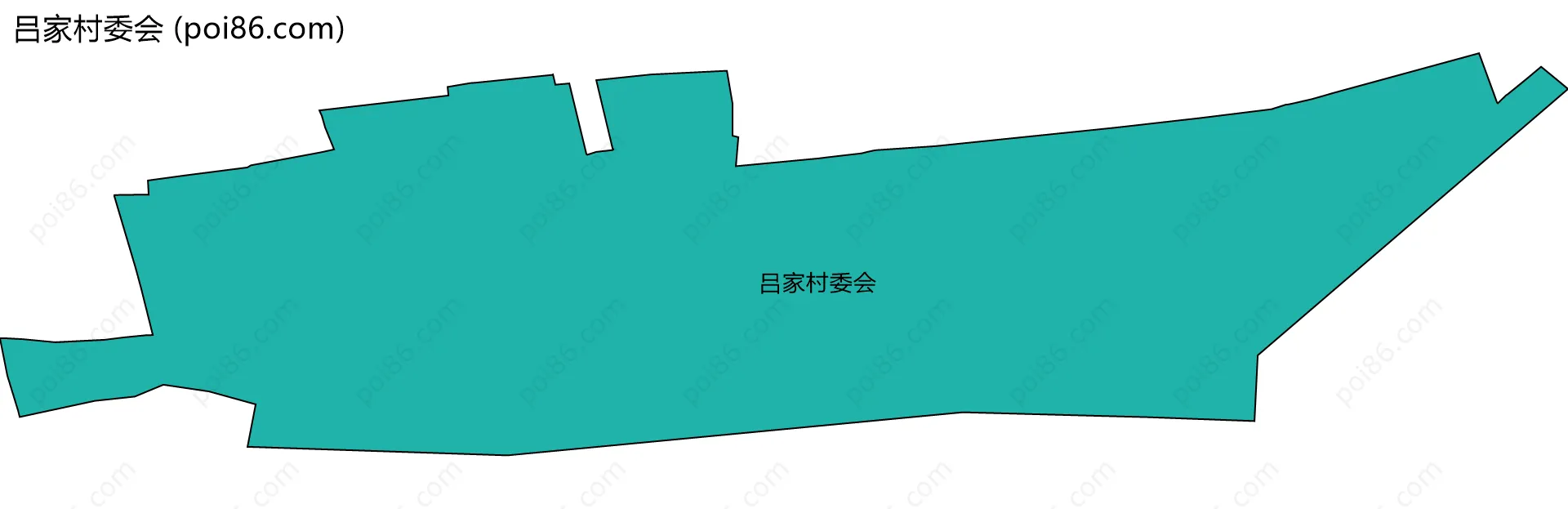 吕家村委会边界地图