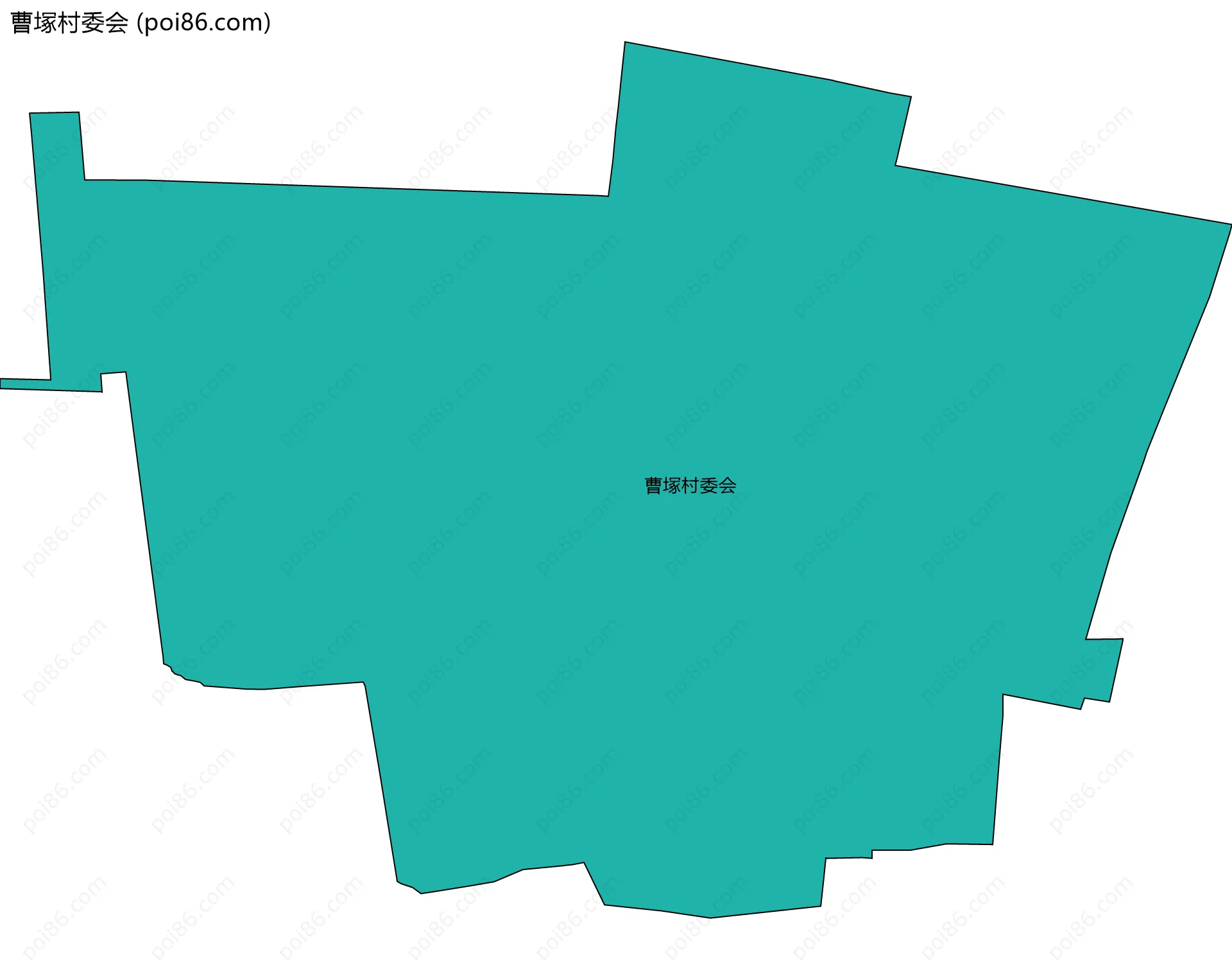 曹塚村委会边界地图