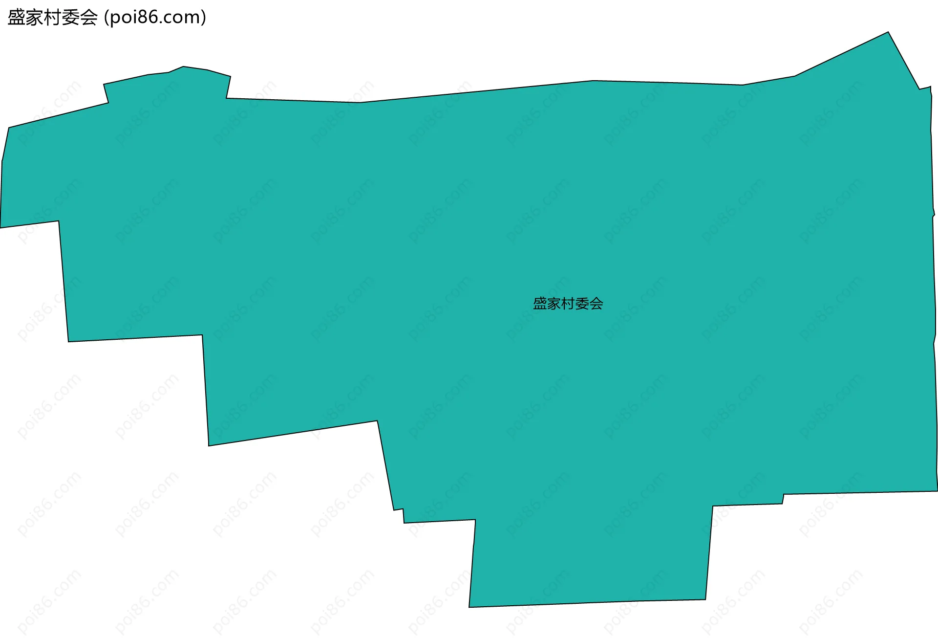 盛家村委会边界地图