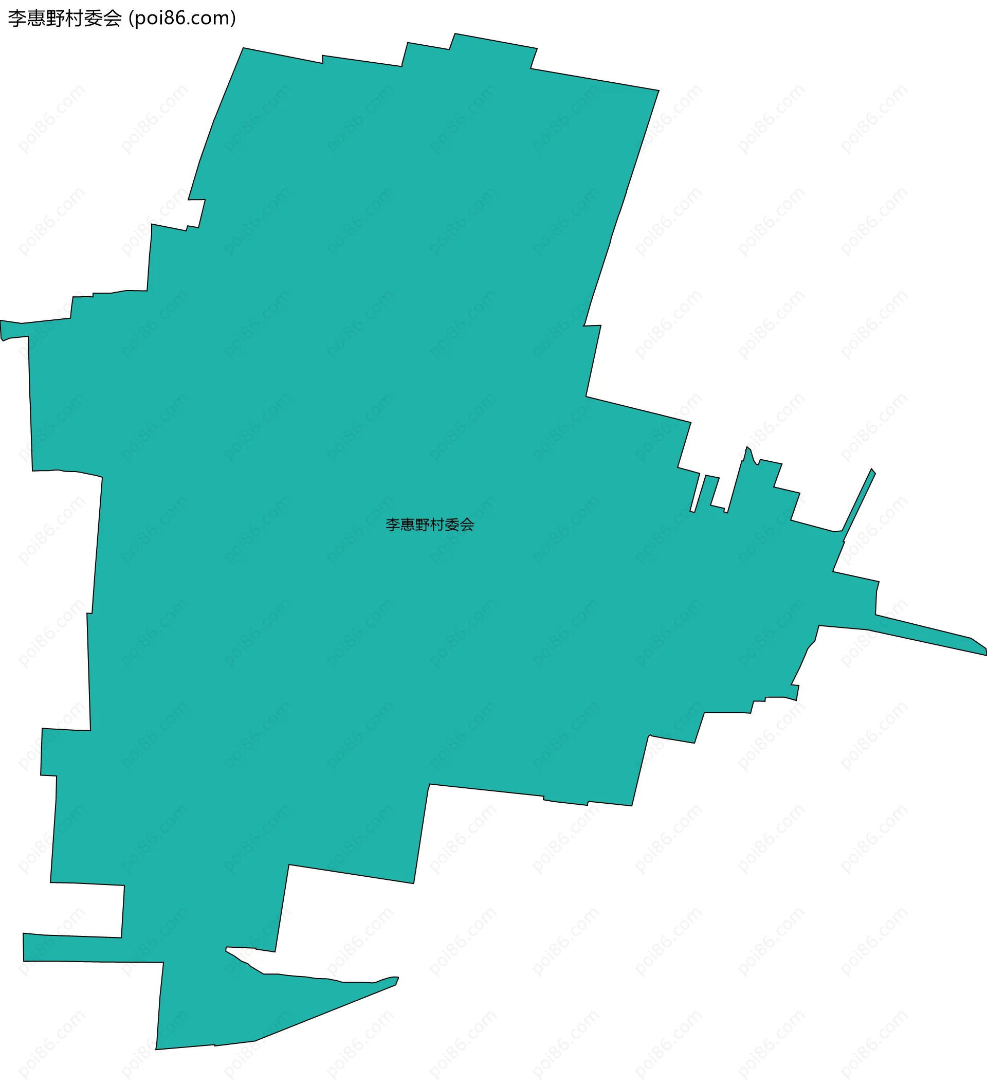 李惠野村委会边界地图