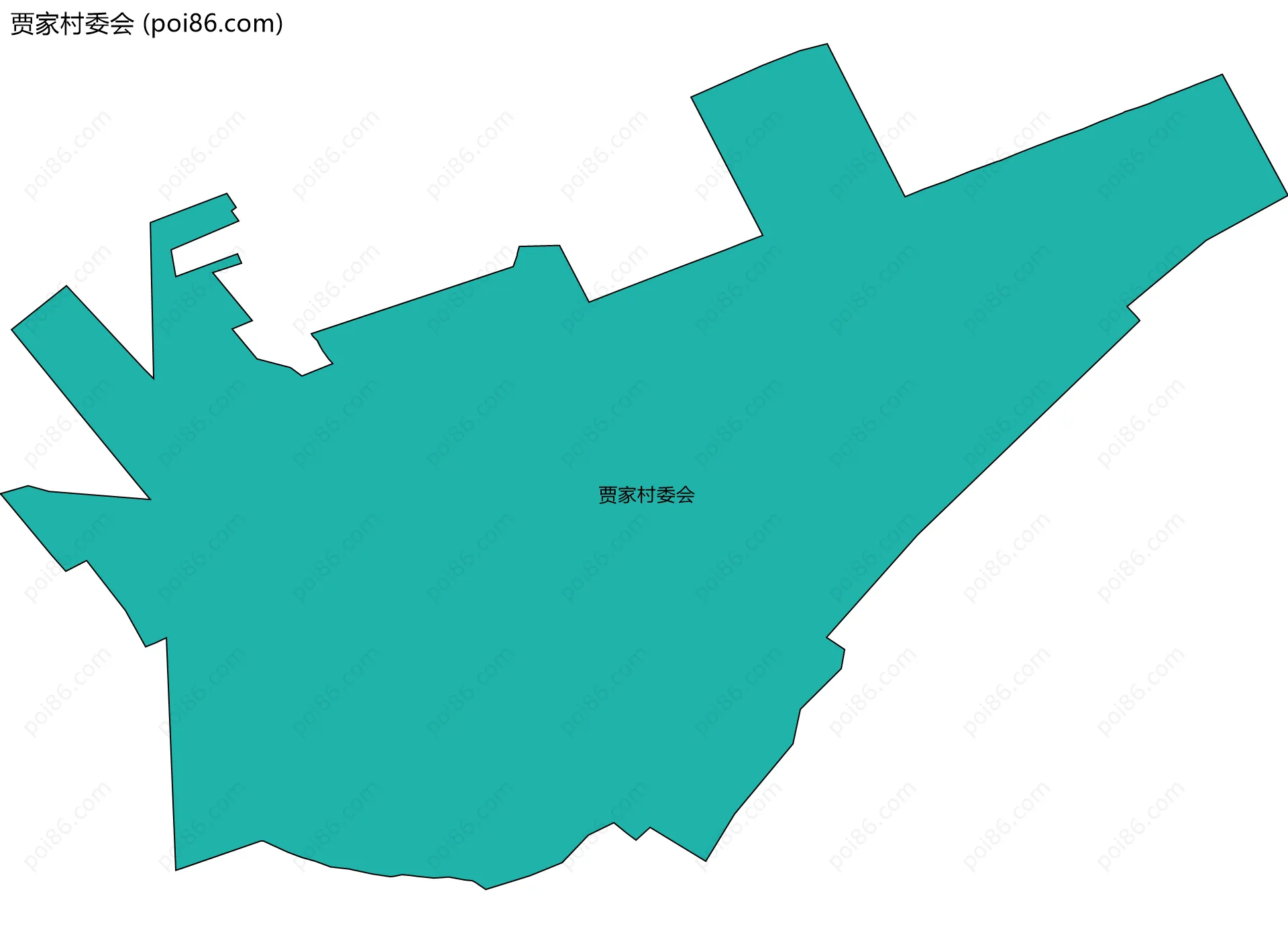 贾家村委会边界地图