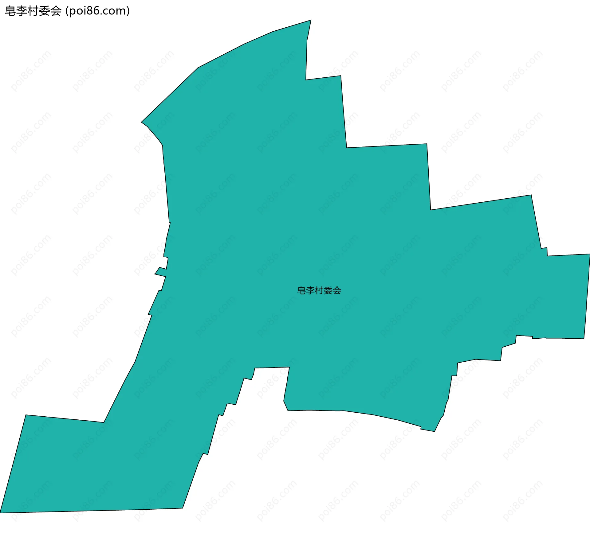 皂李村委会边界地图