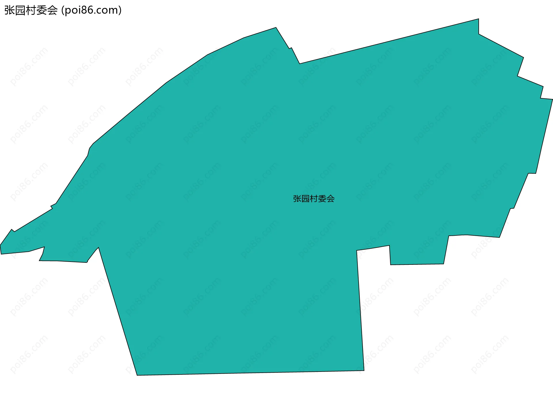 张园村委会边界地图