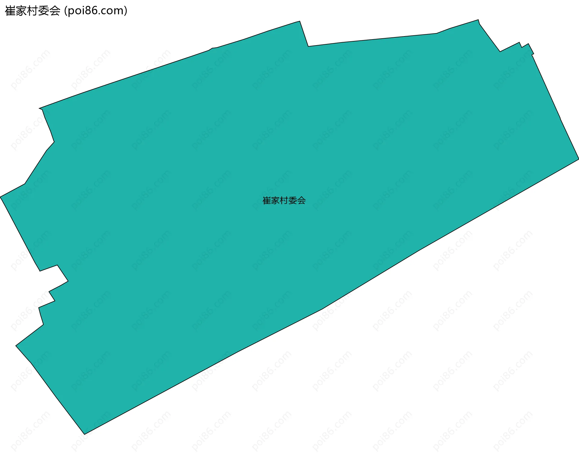 崔家村委会边界地图