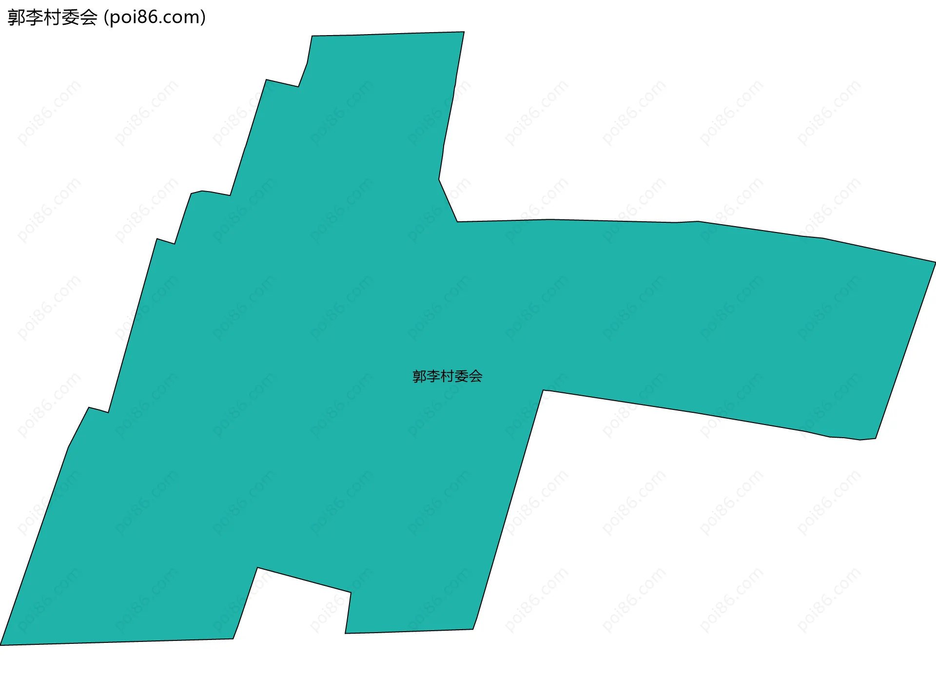 郭李村委会边界地图