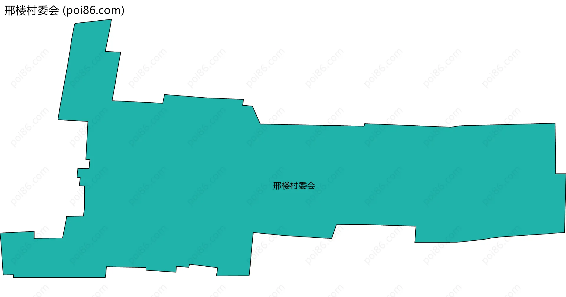 邢楼村委会边界地图