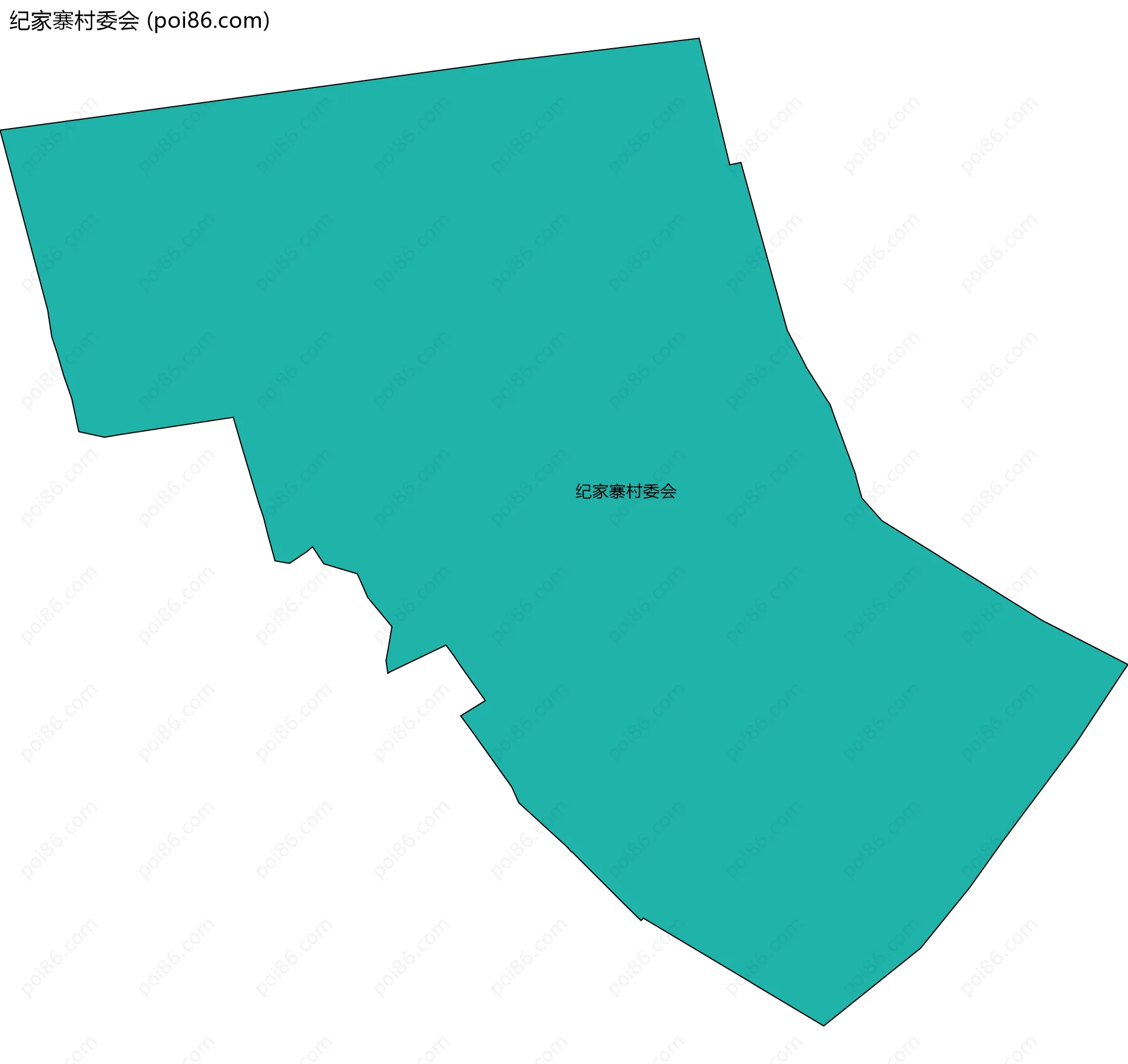 纪家寨村委会边界地图