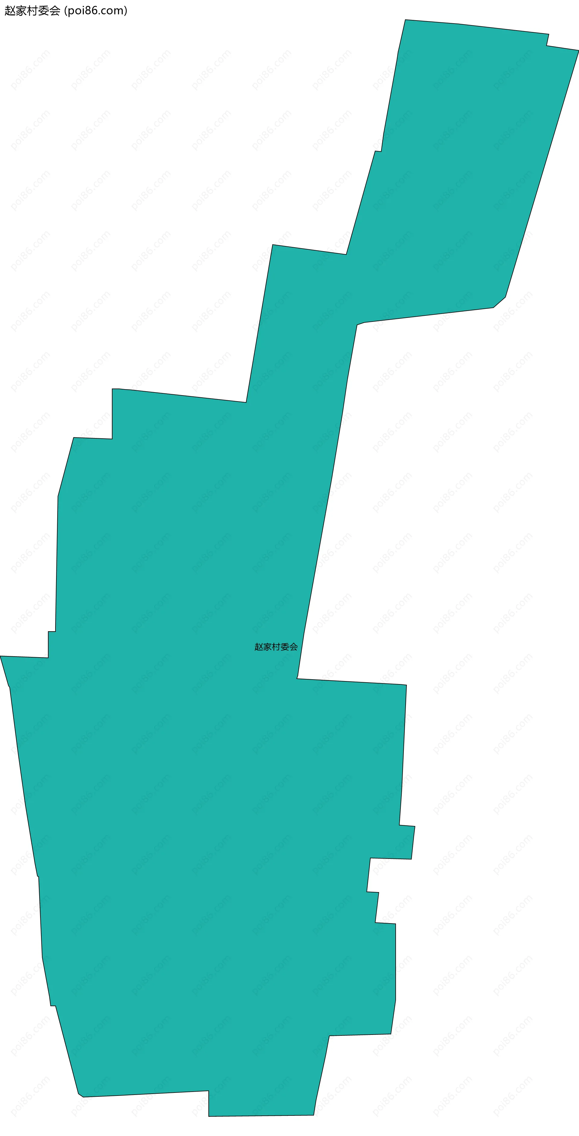 赵家村委会边界地图