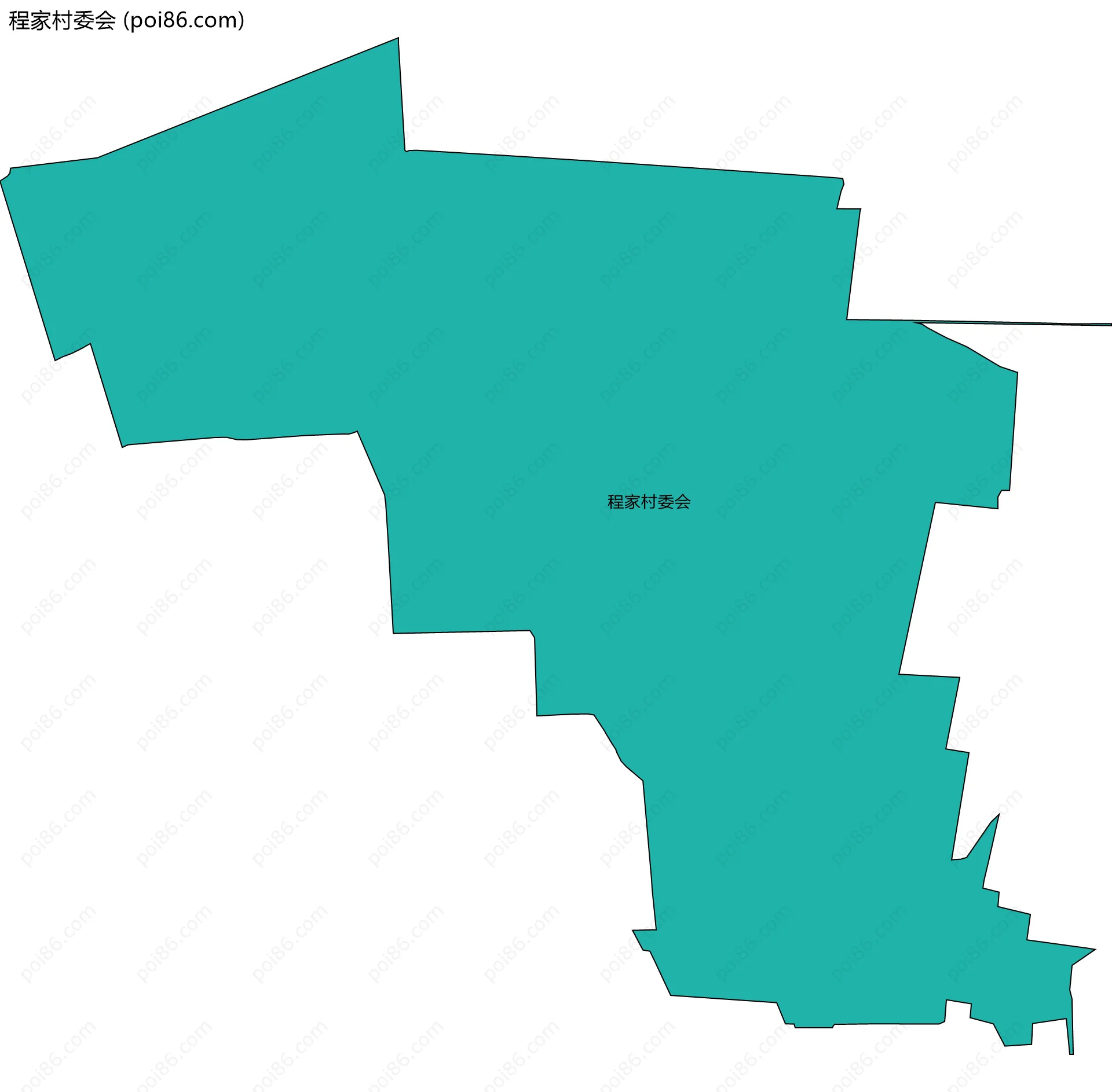 程家村委会边界地图