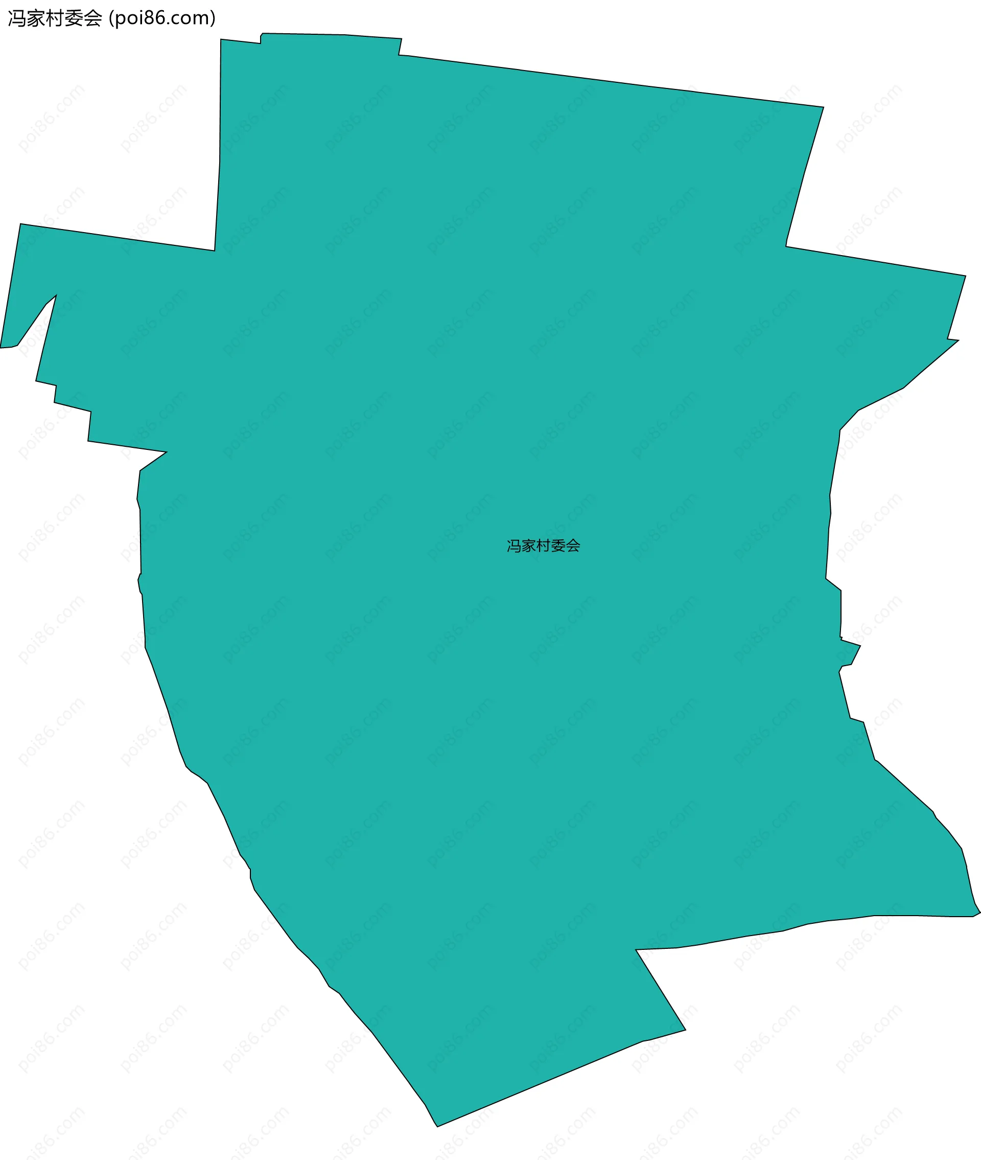 冯家村委会边界地图