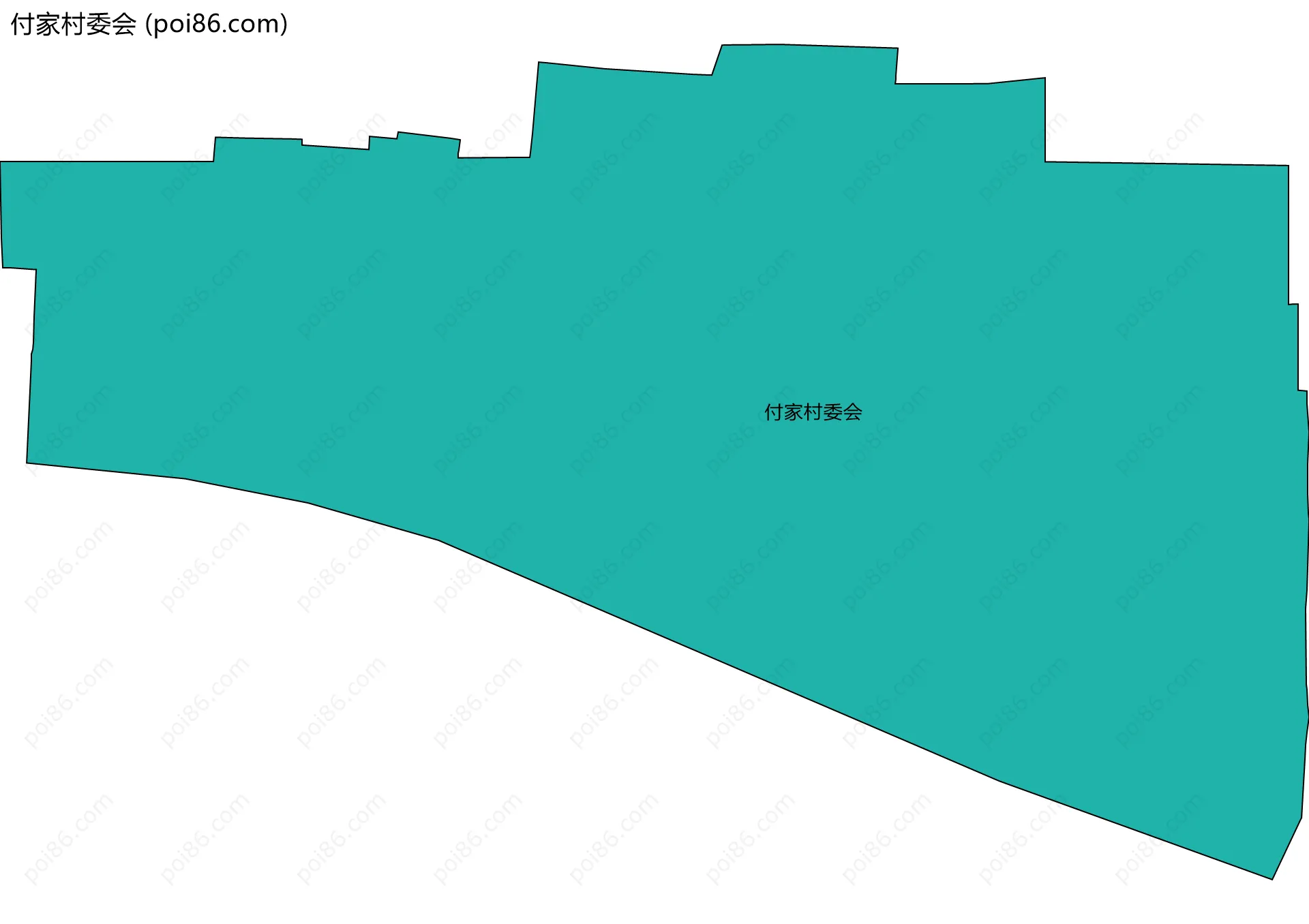 付家村委会边界地图