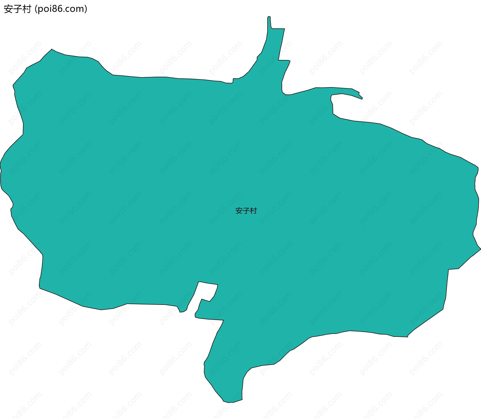 安子村边界地图
