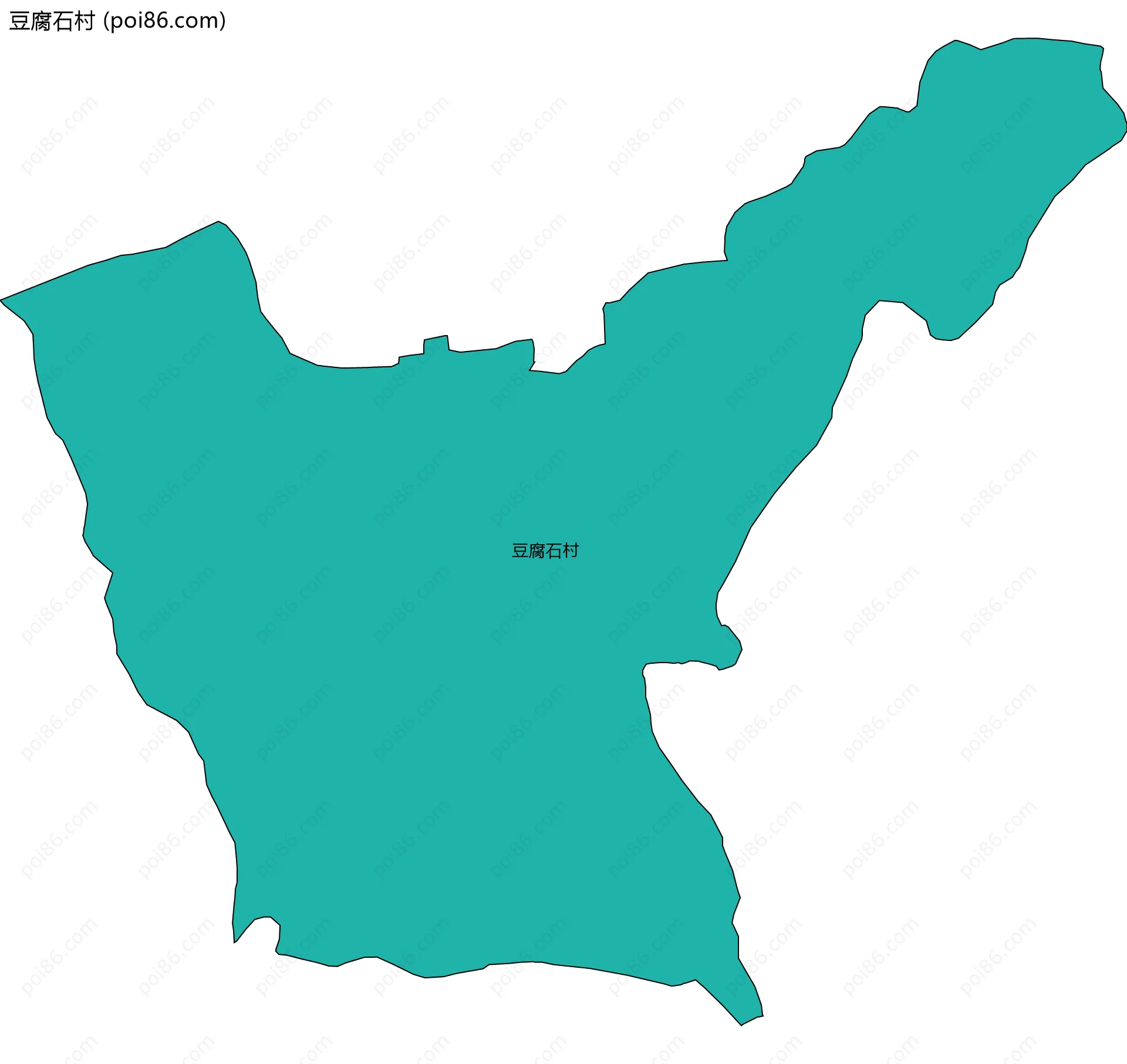 豆腐石村边界地图
