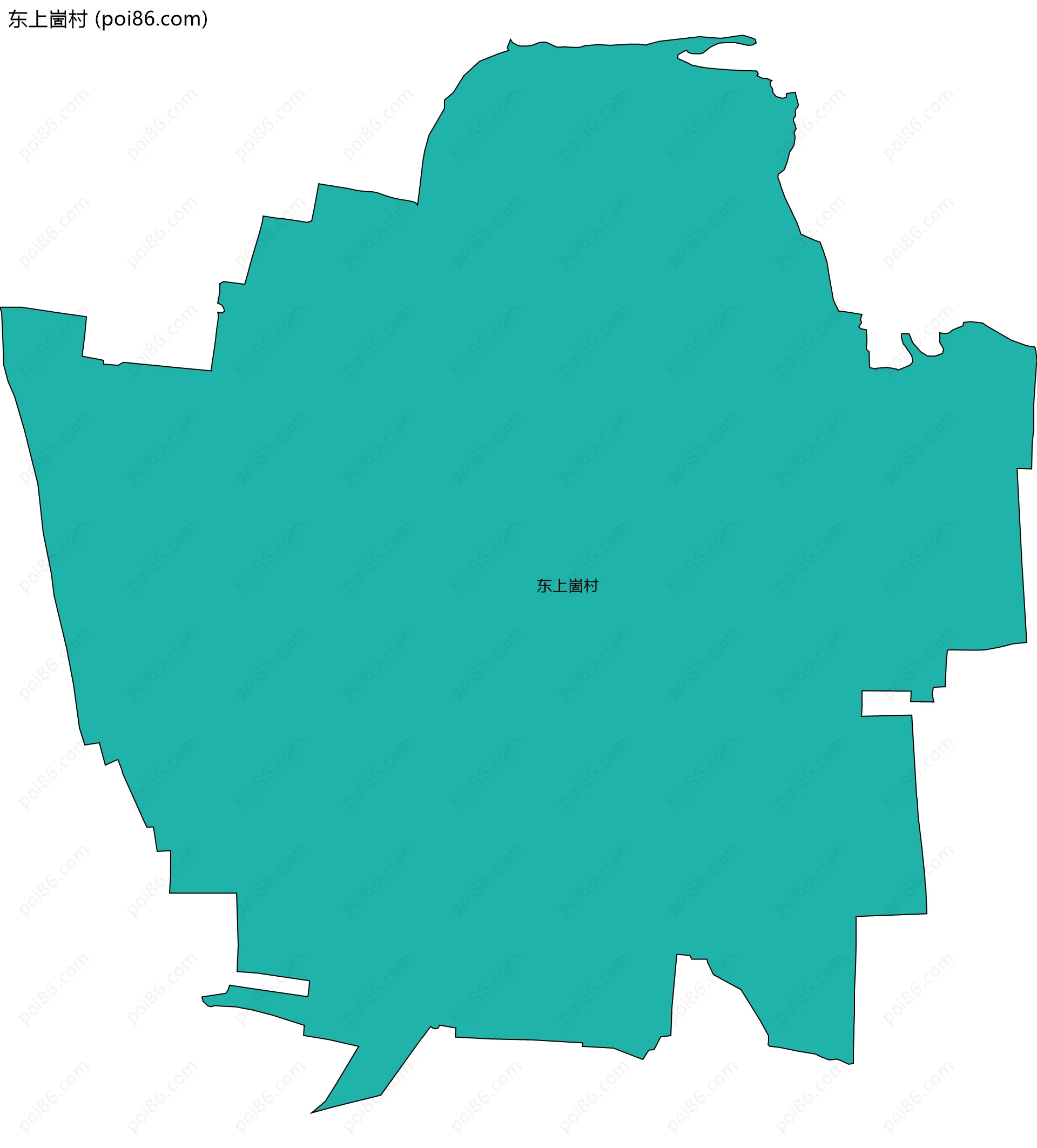 东上崮村边界地图