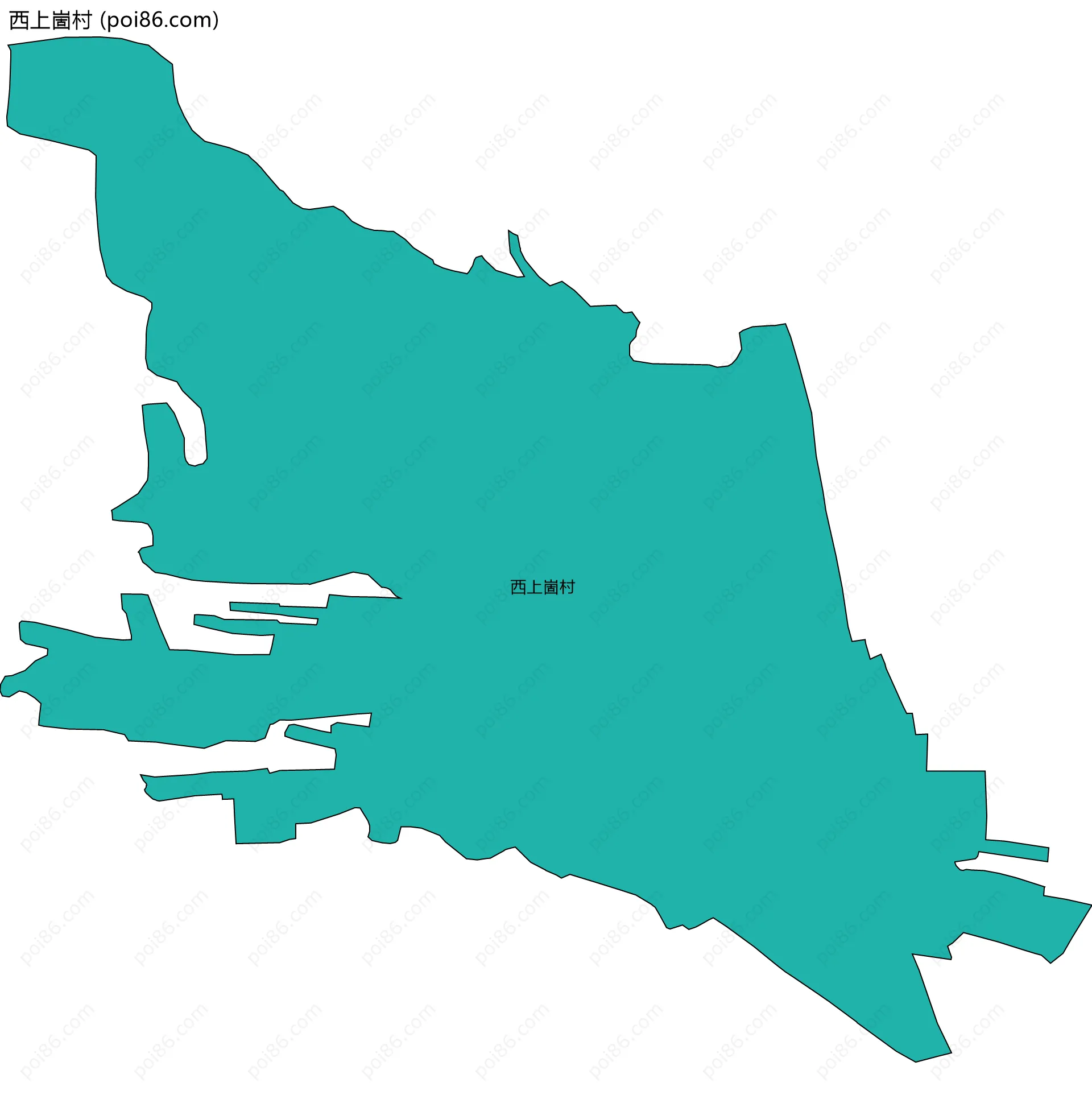 西上崮村边界地图