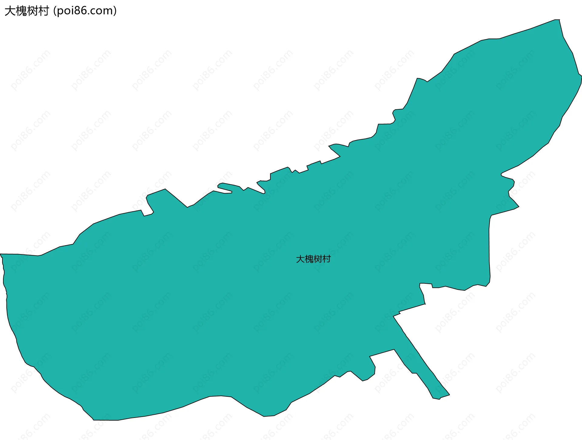 大槐树村边界地图