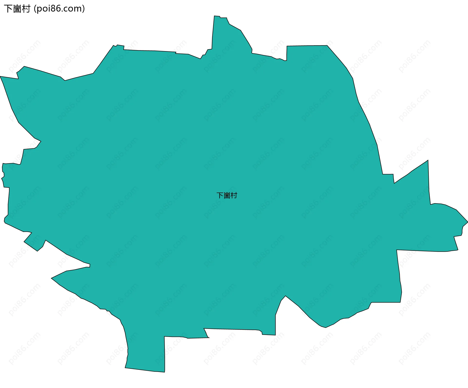 下崮村边界地图