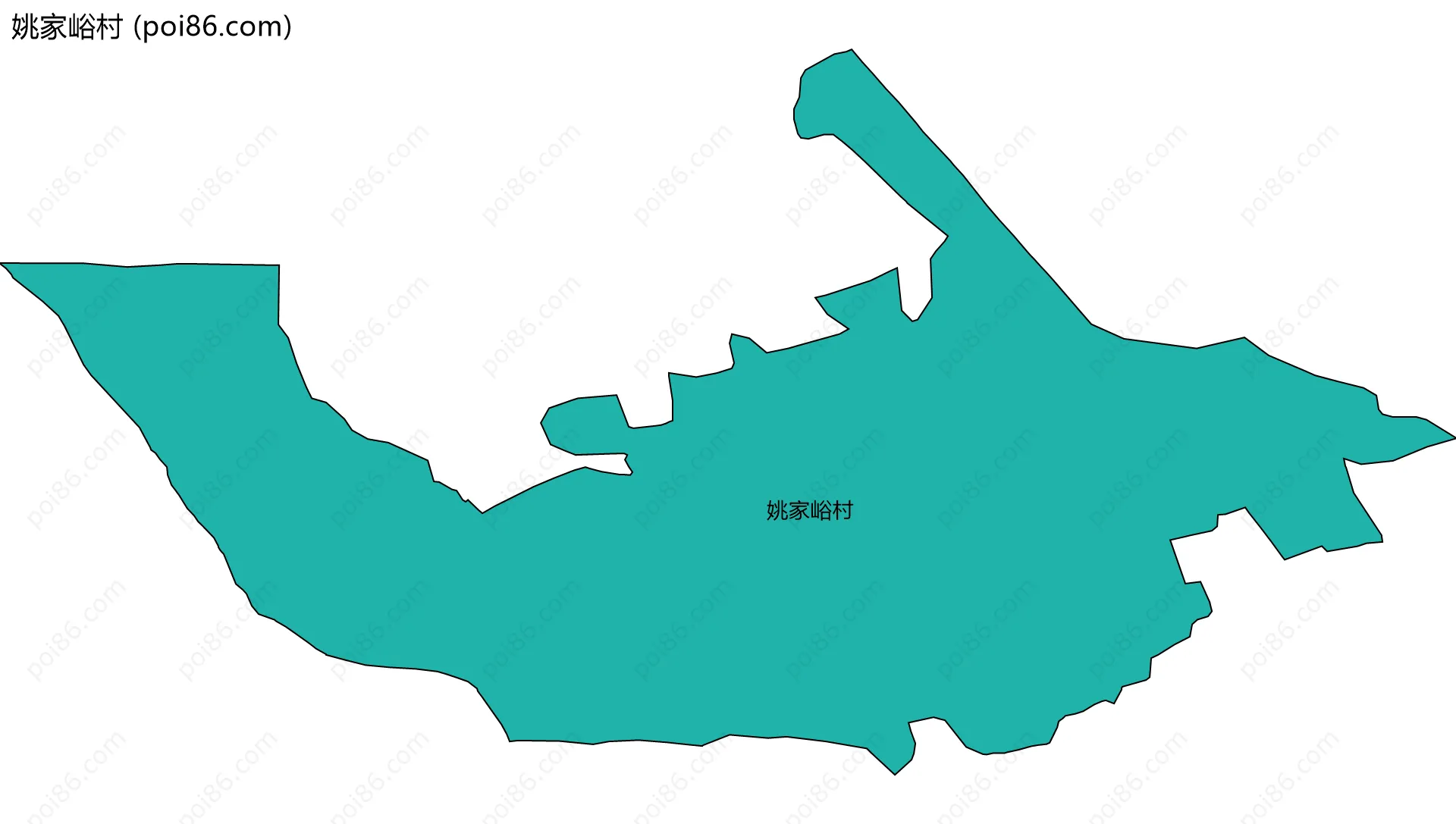 姚家峪村边界地图