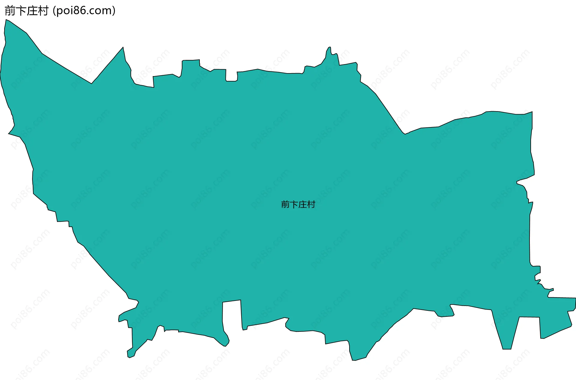 前卞庄村边界地图