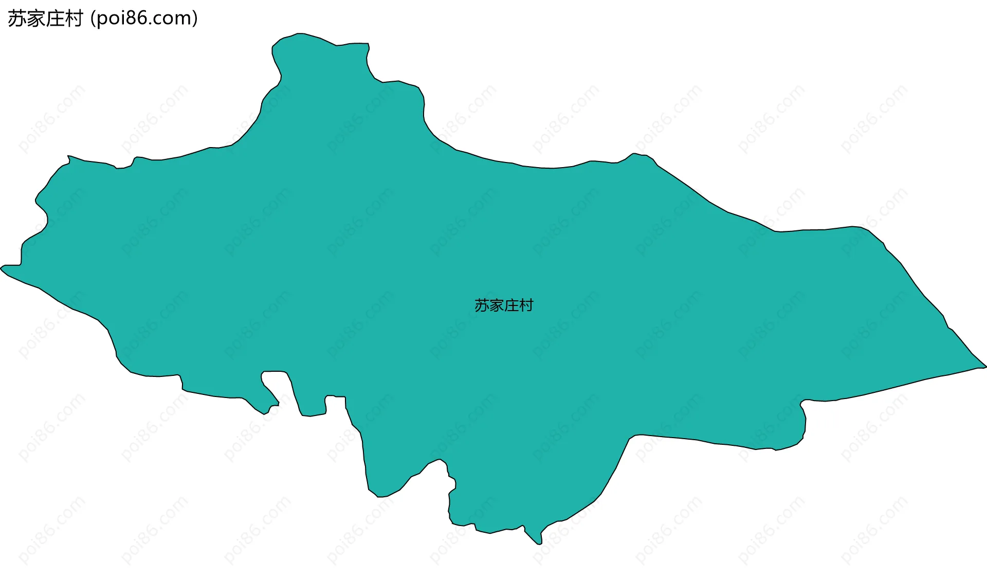 苏家庄村边界地图