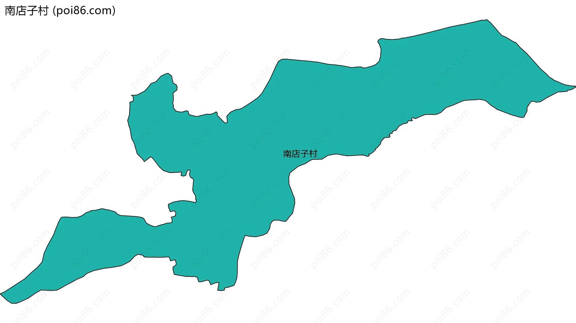 南店子村边界地图