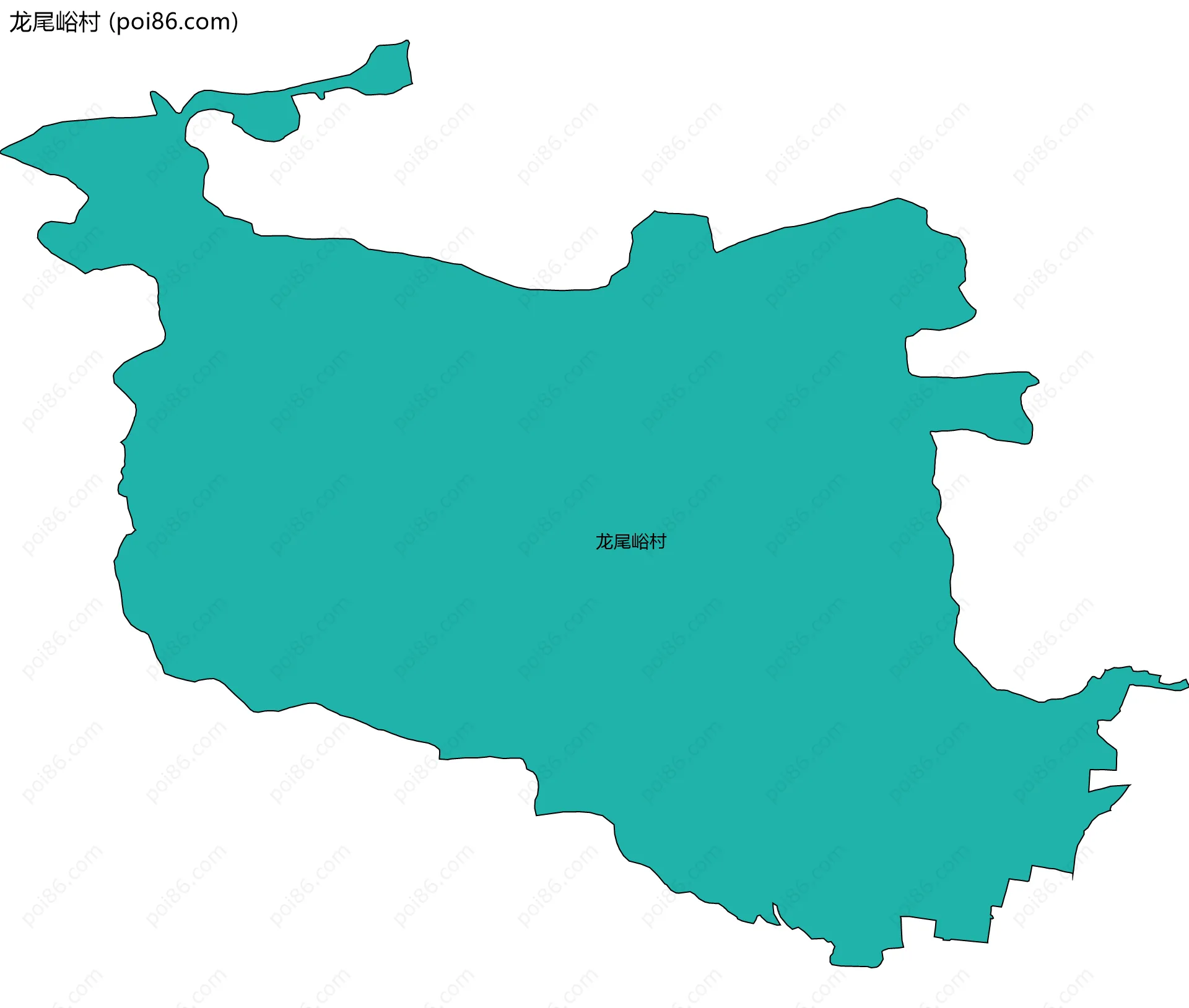 龙尾峪村边界地图