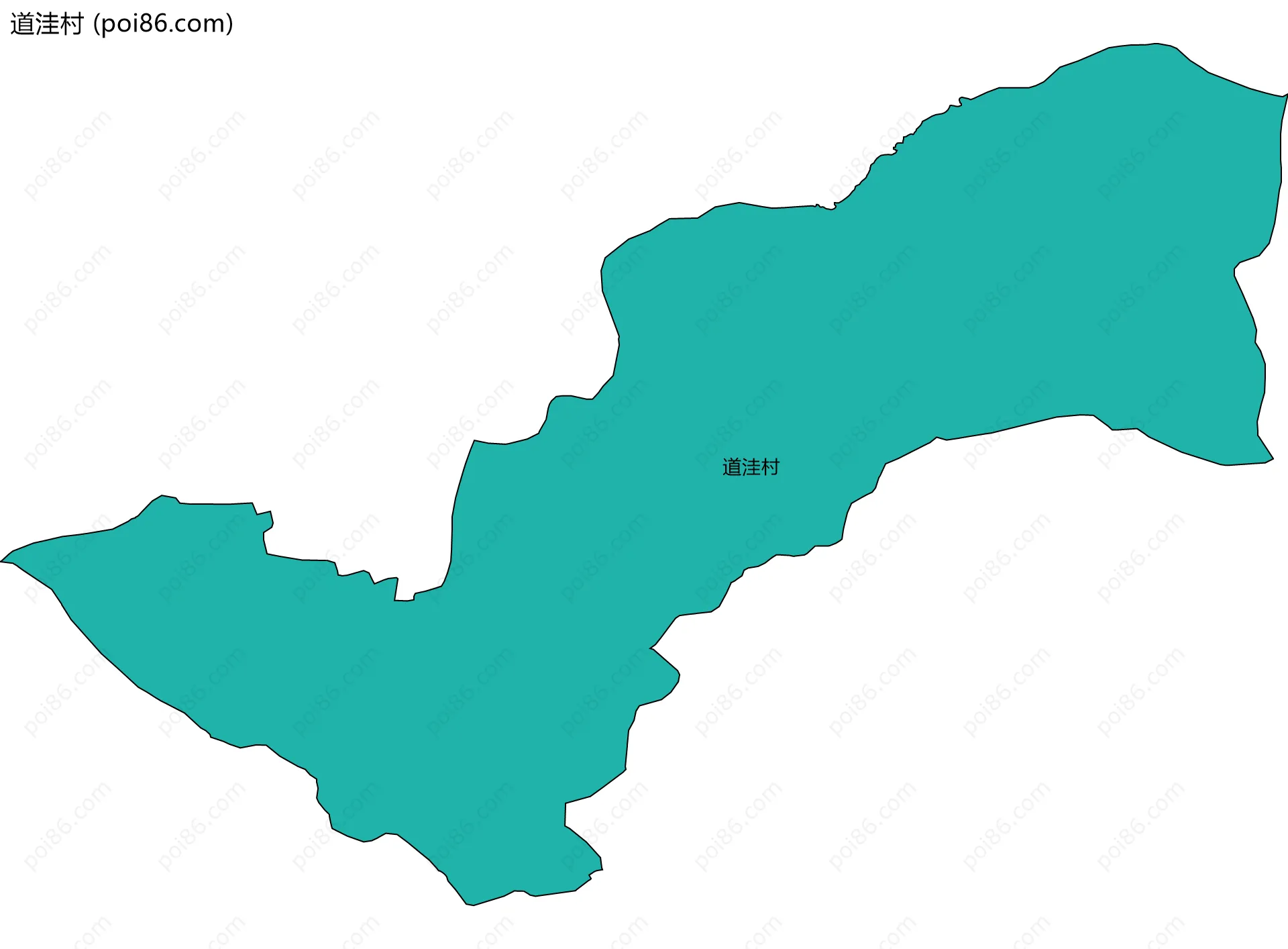 道洼村边界地图