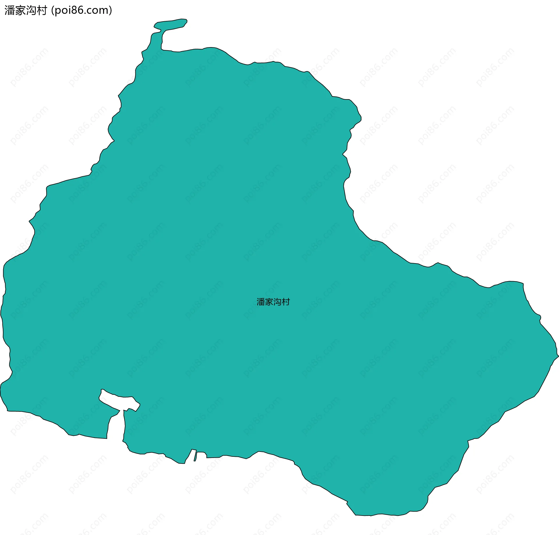 潘家沟村边界地图