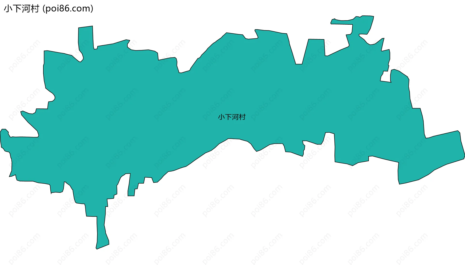 小下河村边界地图