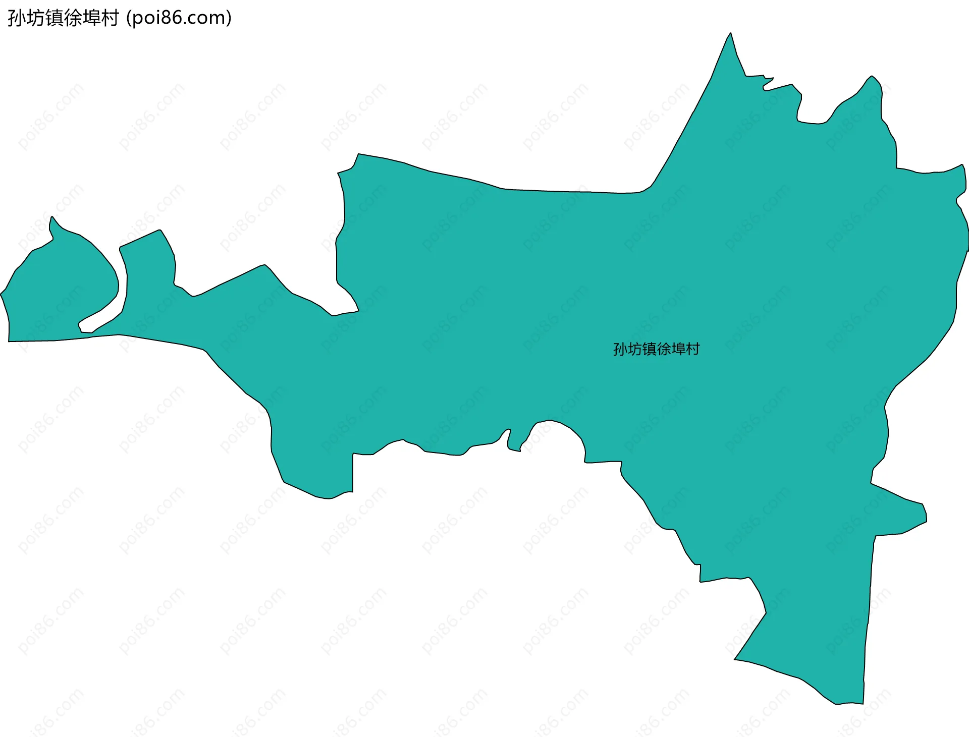 孙坊镇徐埠村边界地图