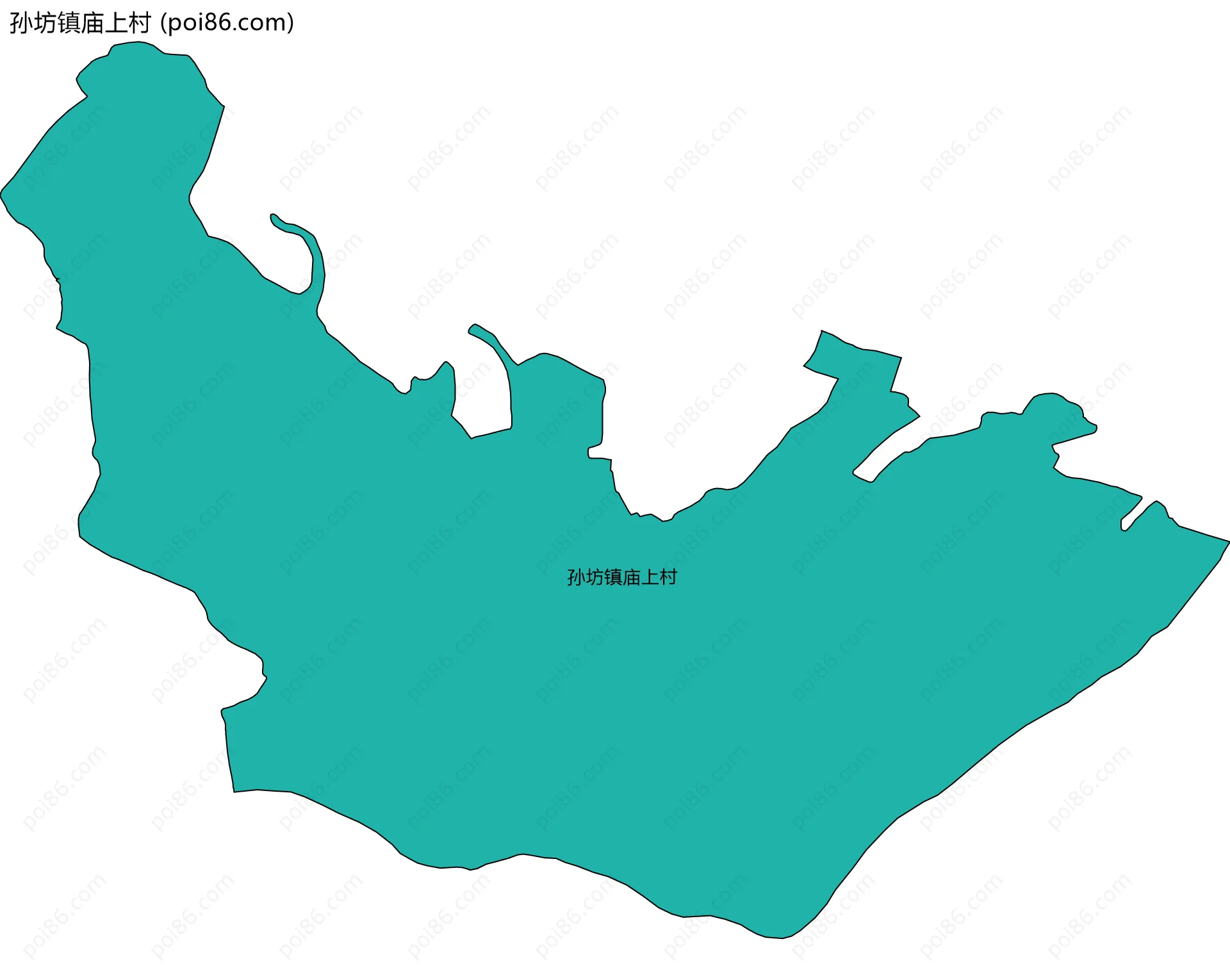 孙坊镇庙上村边界地图