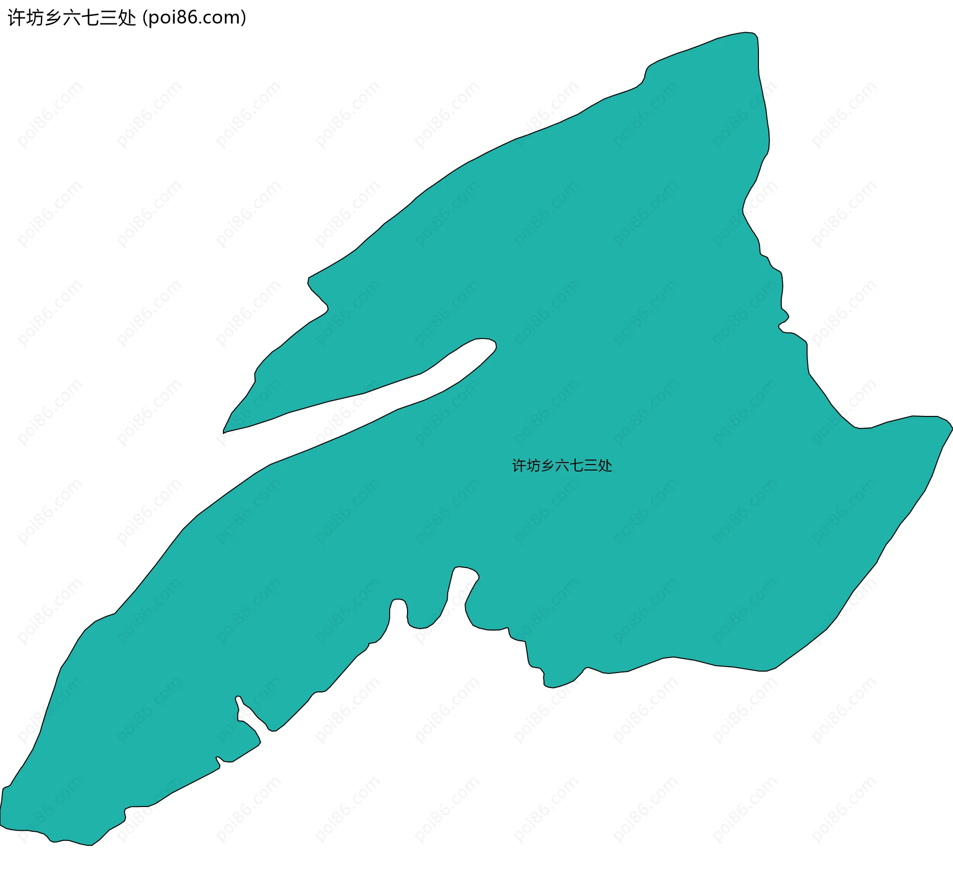 许坊乡六七三处边界地图