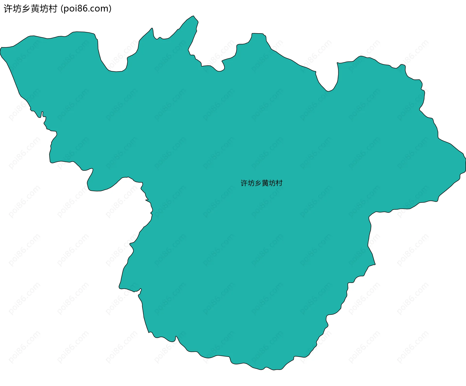许坊乡黄坊村边界地图