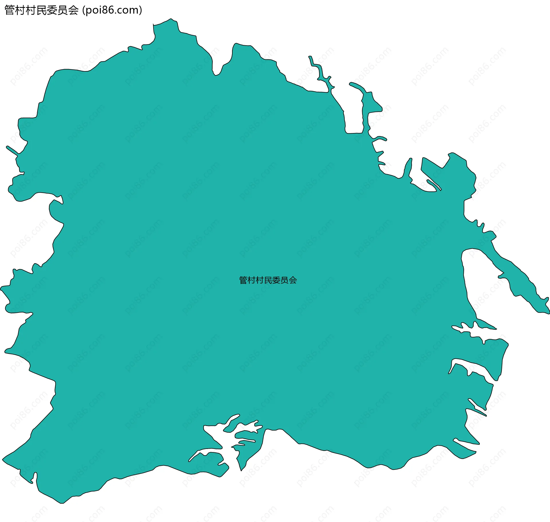 管村村民委员会边界地图